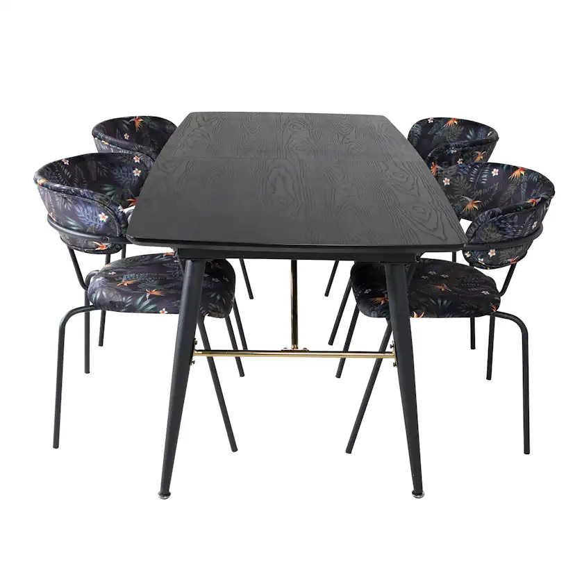 Spisegruppe Venture Home Gull med 4 Aris Stoler