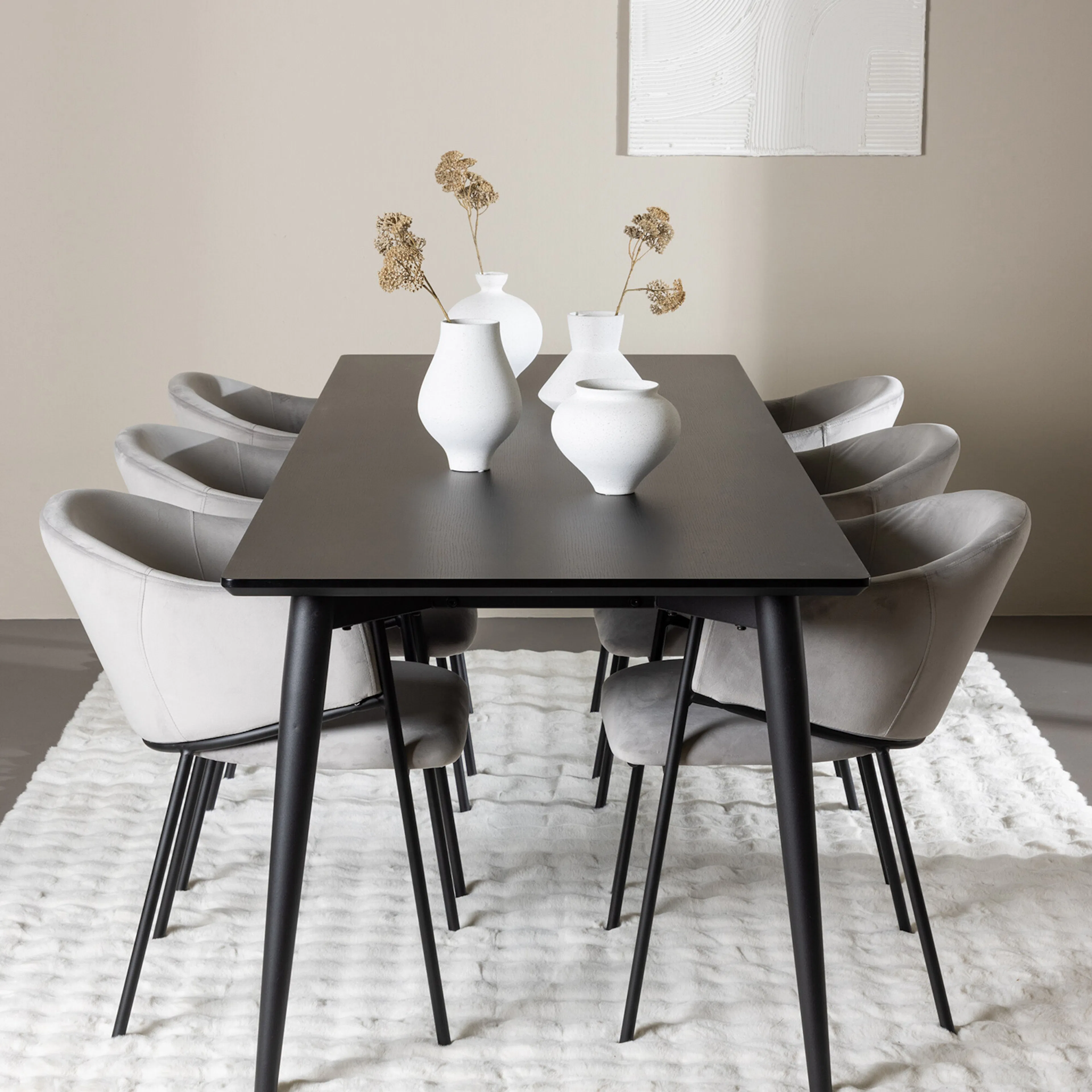 Spisegruppe Venture Home Ellis 230 med 6 stk Evelina Stoler