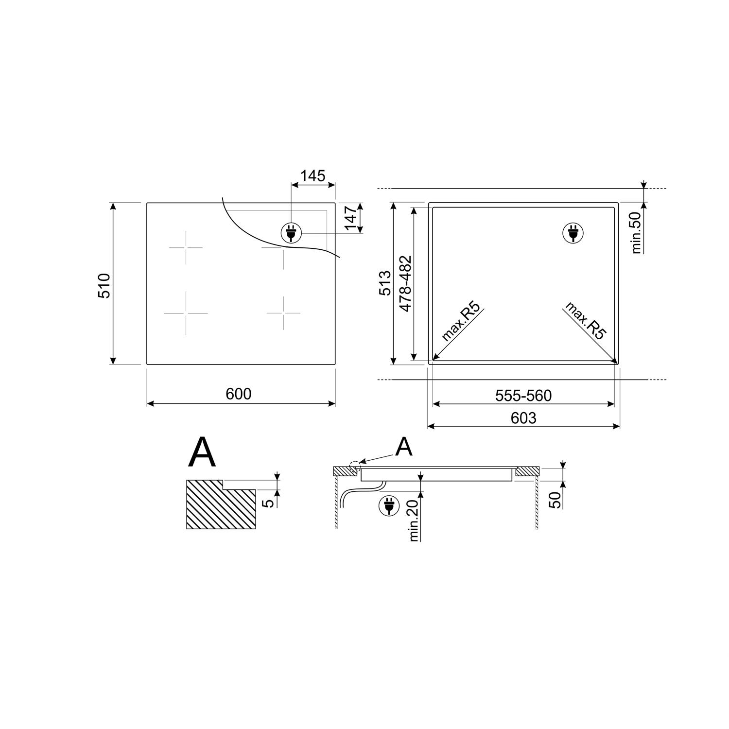 Induksjonstopp Smeg Universal SI4642D