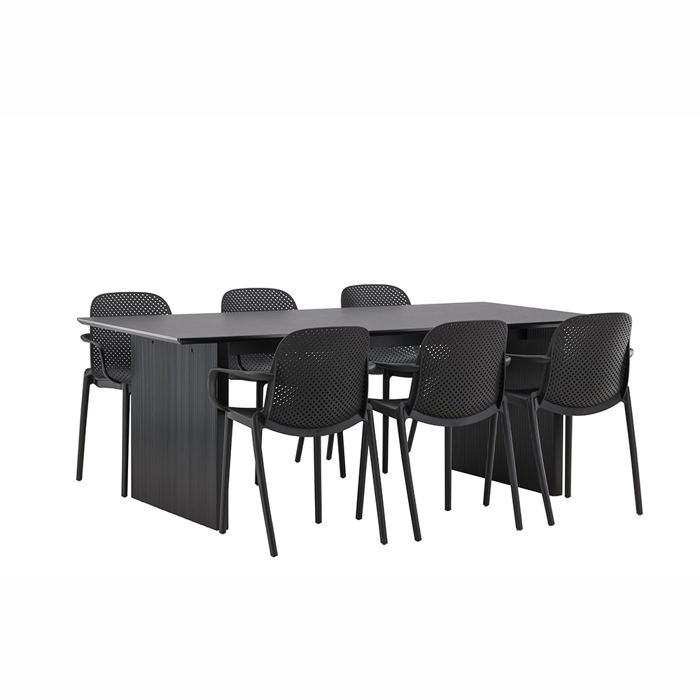 Spisegruppe Venture Home Vail med 6 Baltimore Stoler