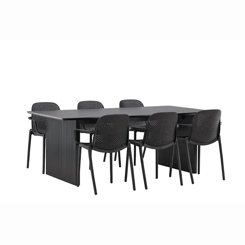 Spisegruppe Venture Home Vail med 6 Baltimore Stoler