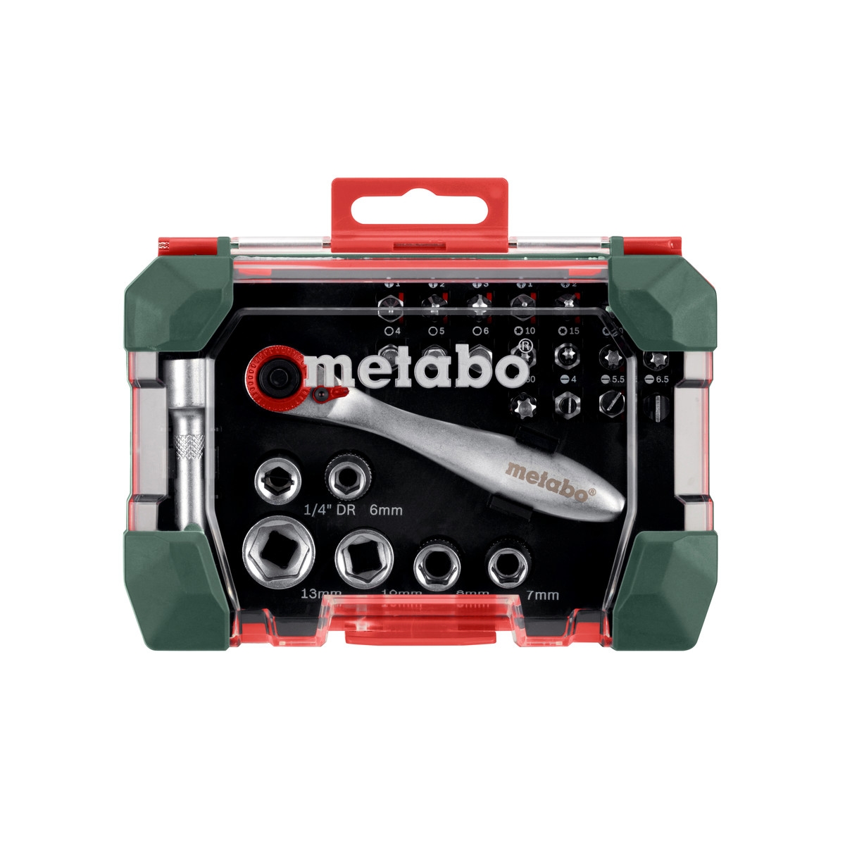 Bitssett Metabo 26 deler + Skralle
