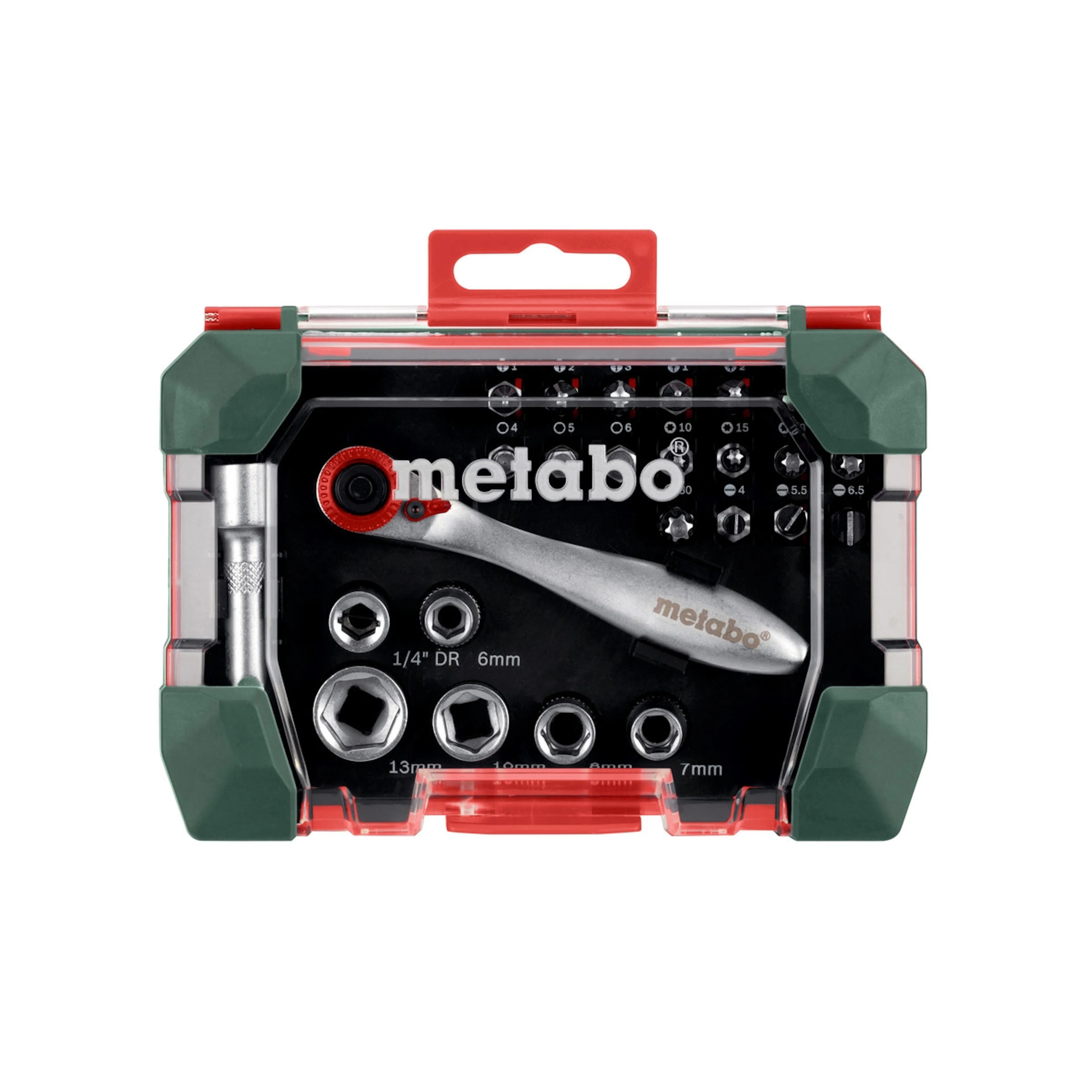 Bitssett Metabo 26 deler + Skralle