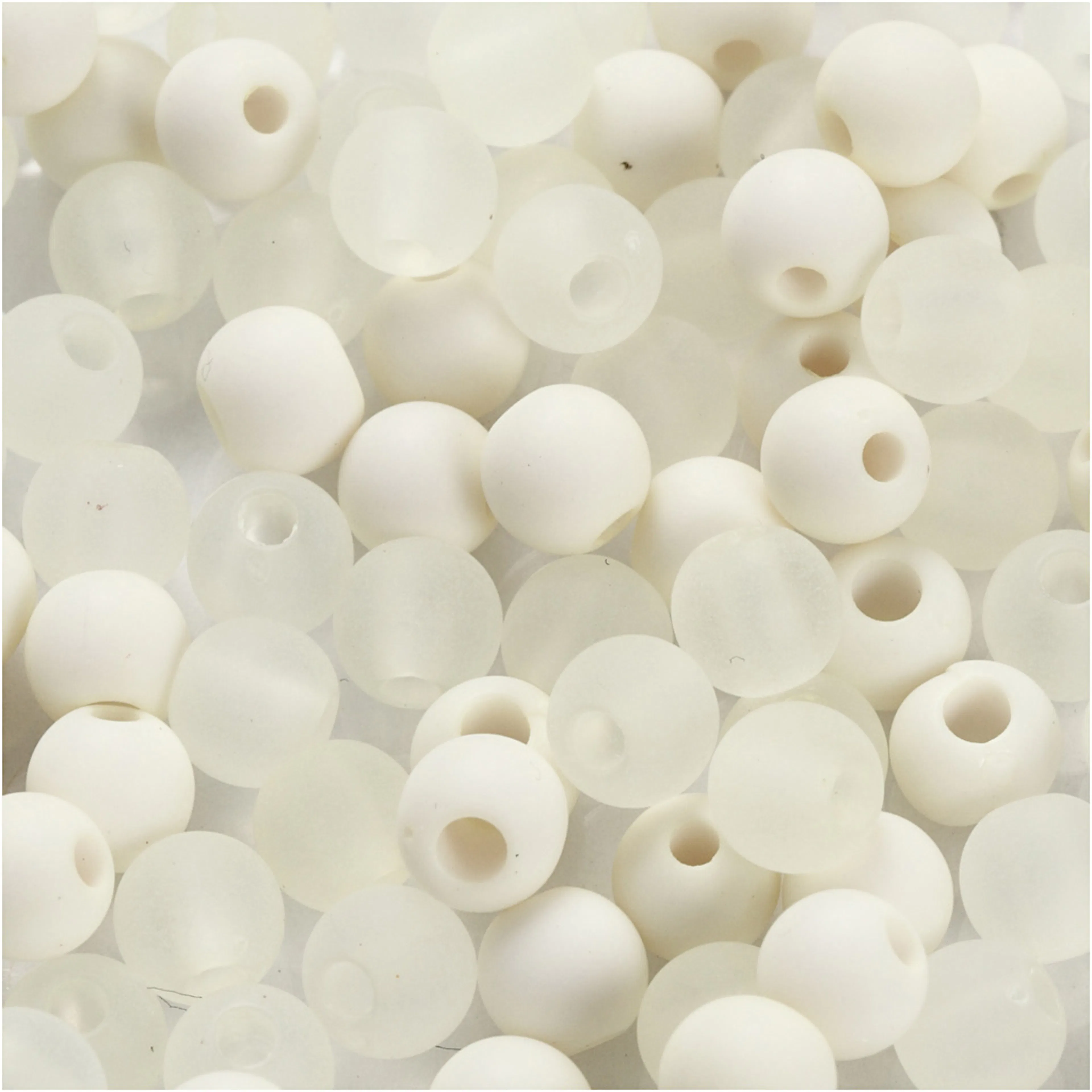 Plastperler Creativ Company D6 mm Hullstr 2 mm 40 g/1 Pk