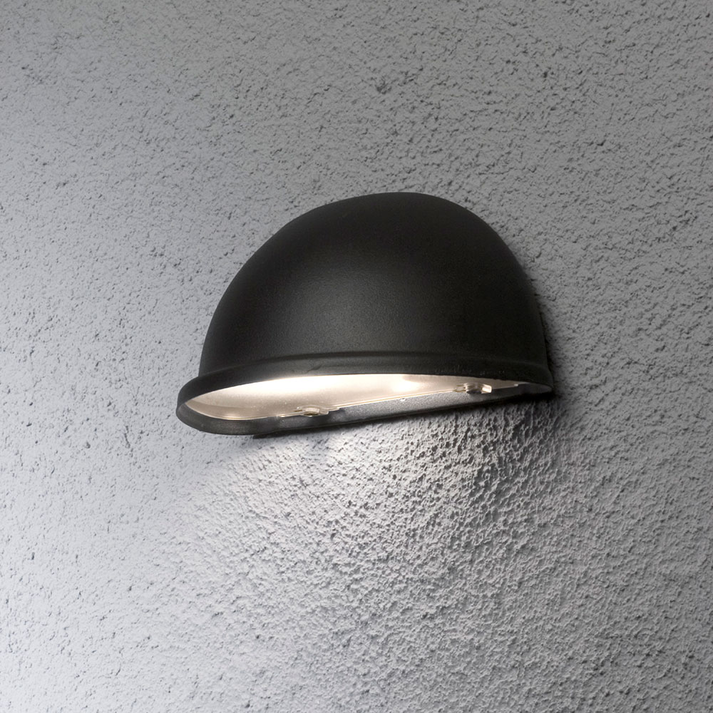 Torino halvmåneplafond E14 svart liten Sort