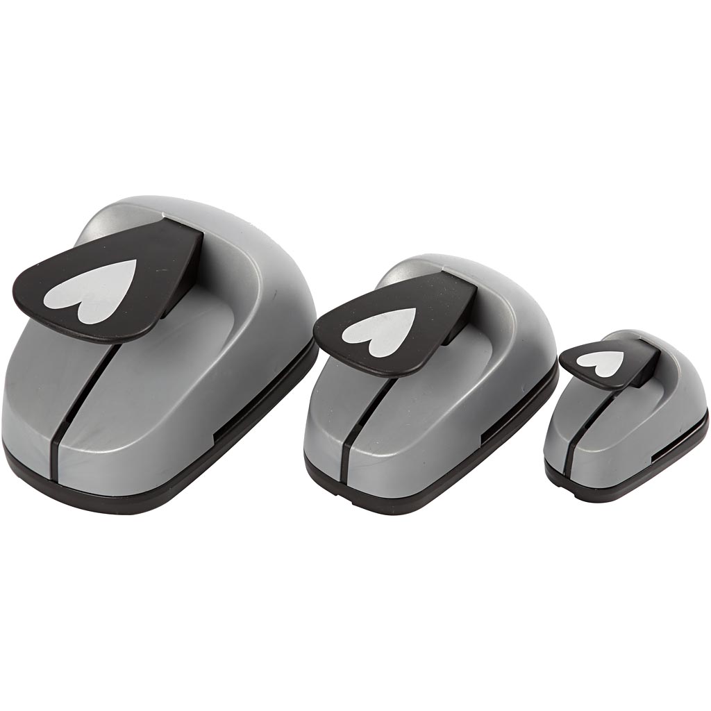 Stansejernsett Creativ Company Lag på Lag Hjerte Str 25+49+75 mm 3-Pk