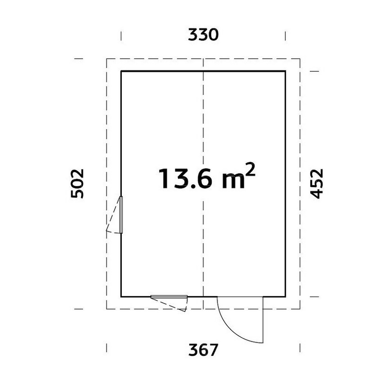 Anneks Palmako Ly 13,6 m2