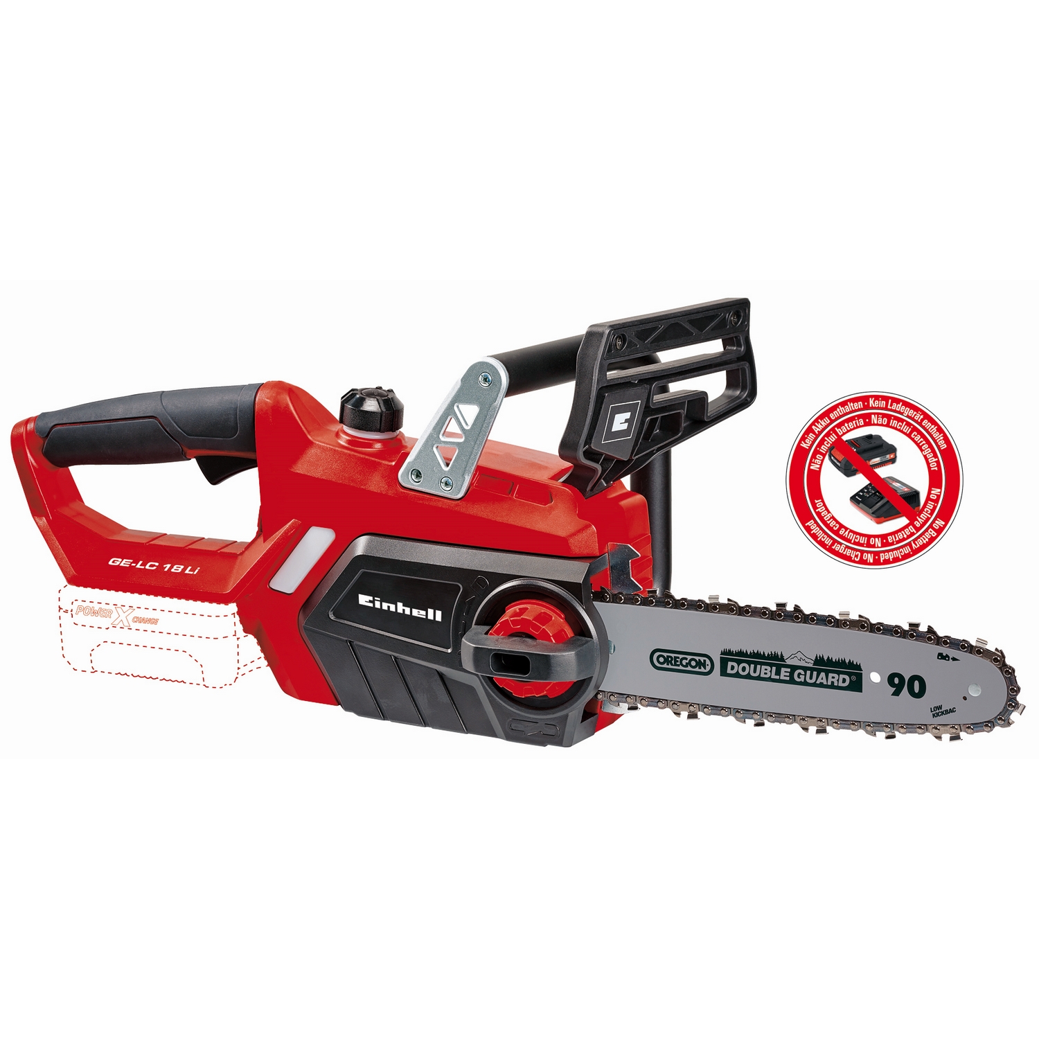 Kjedesag Einhell GE-LC 18 Li Solo 250 mm uten Batteri