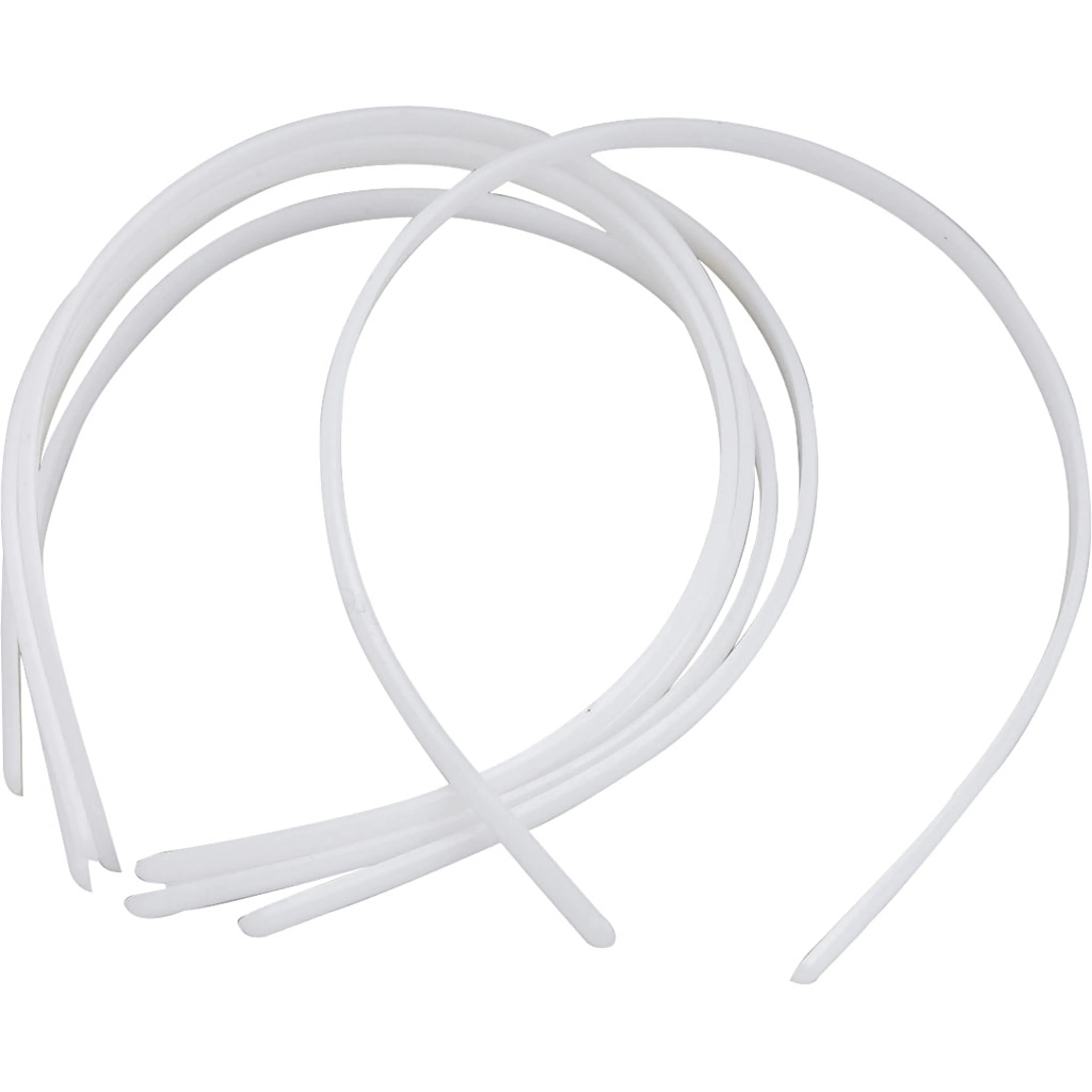 Diadem, vit, B: 8 mm, 20 st./ 1 förp. Hvit, 20 st