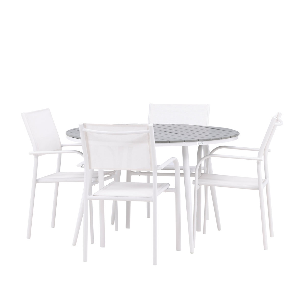 Spisegruppe Venture Home Break 120 med 4 st Santorini Stoler