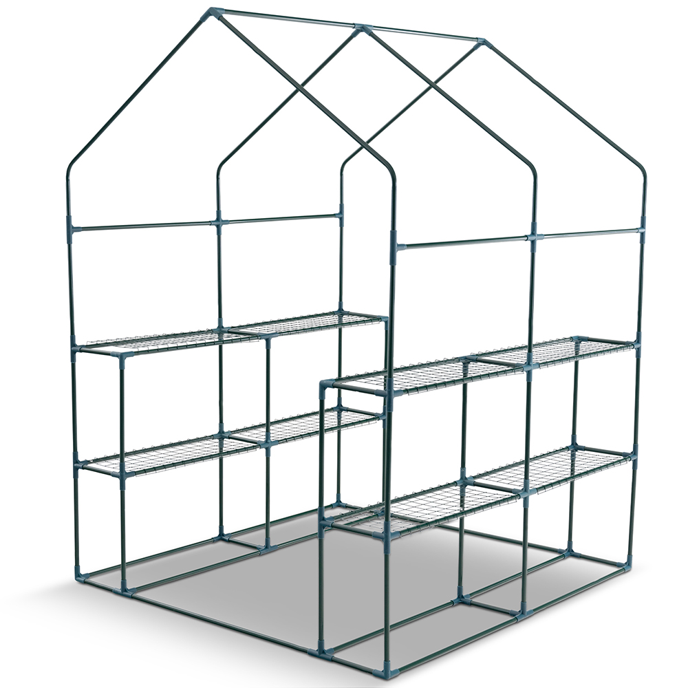 Plastdrivhus Metalcraft 8 hyller Transparent
