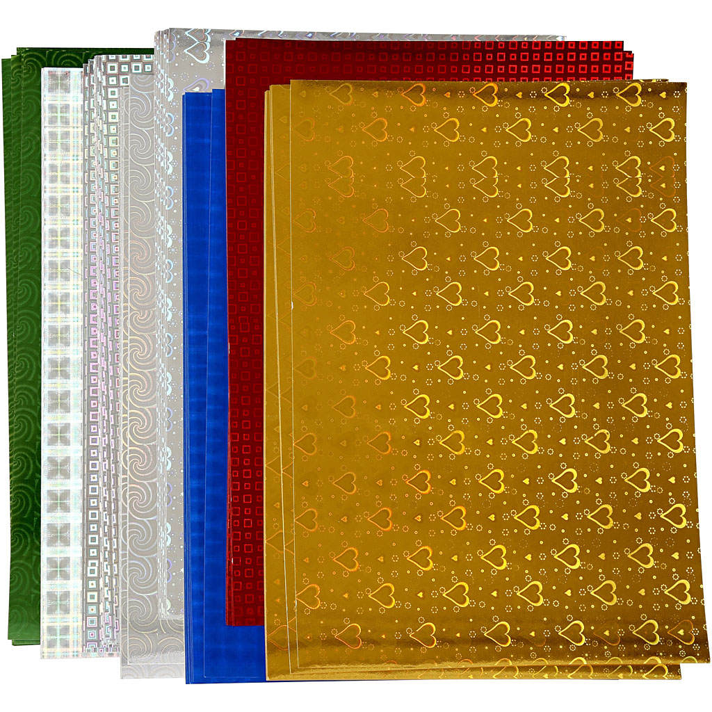 Holografipapir Creativ Company A4 210x297 mm Ark/1 Pk