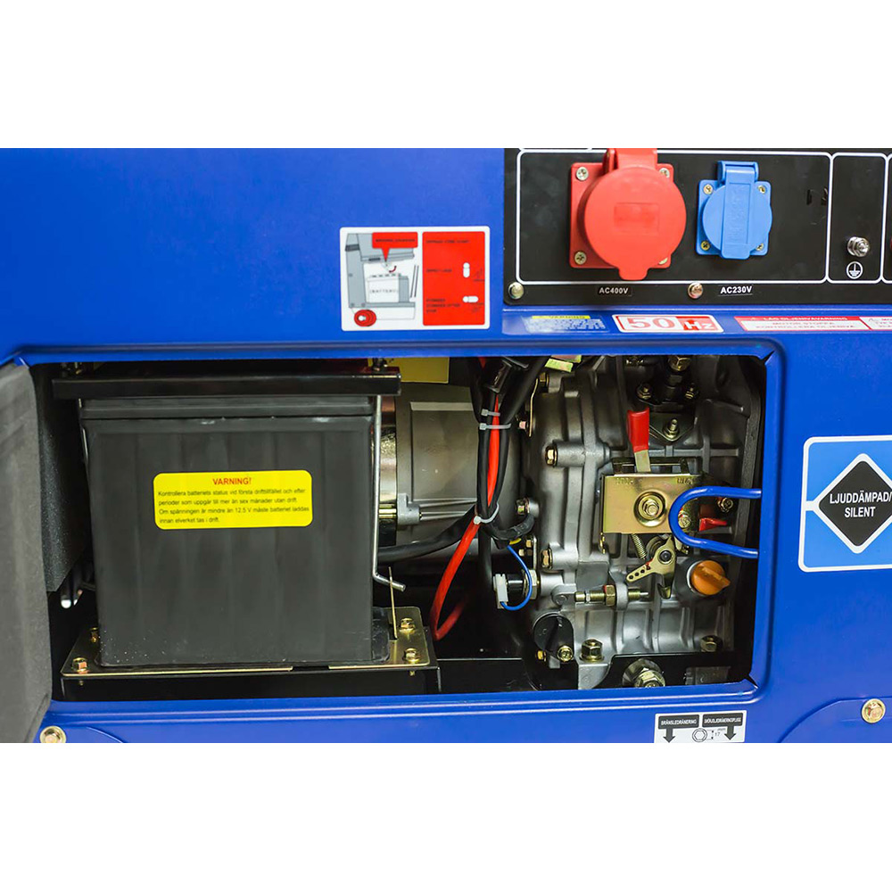Strømaggregat Duab-Power MDG6500S-3 3-fas Diesel Stillegående