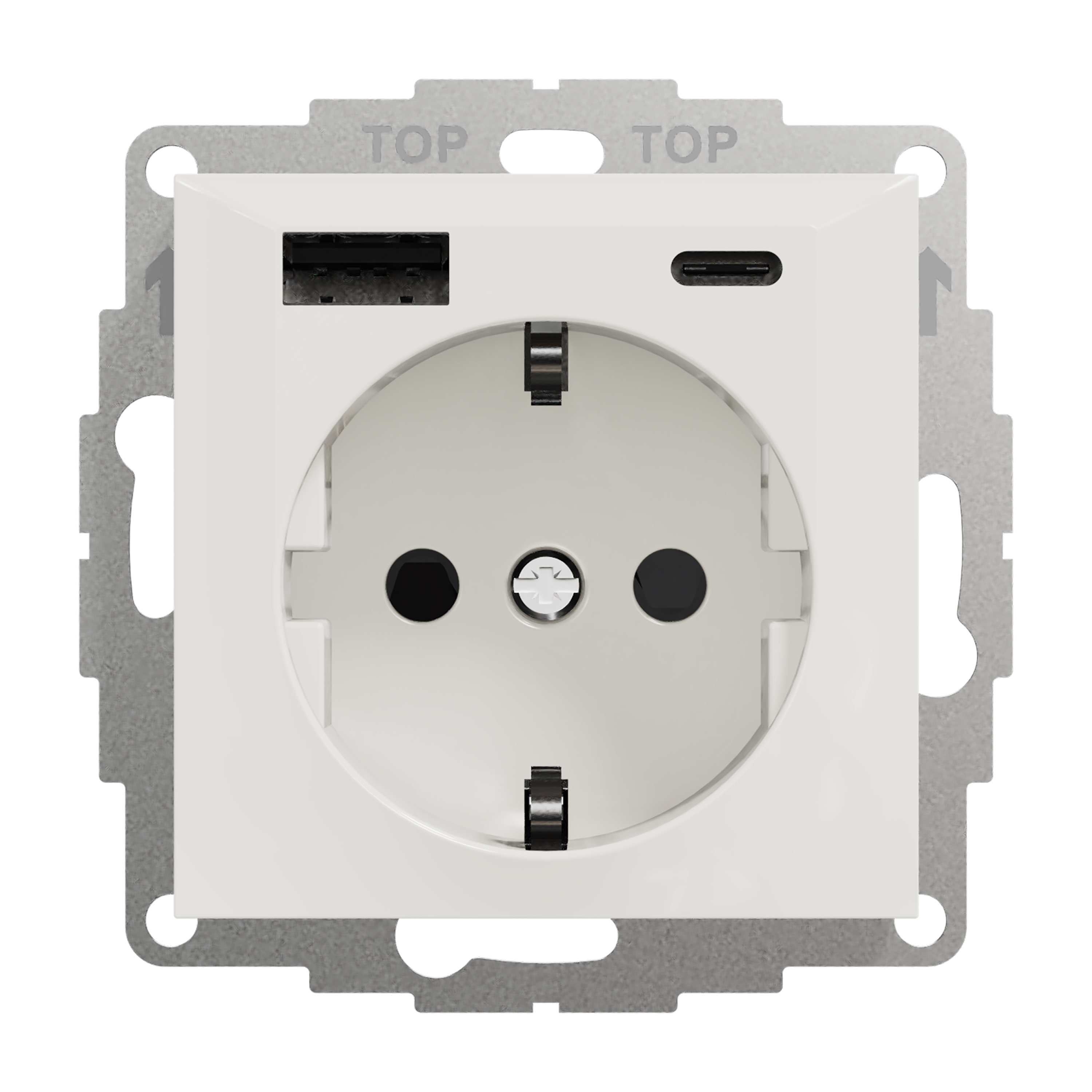 Ladeuttak Elko Plus USB A+C 3A Schuco
