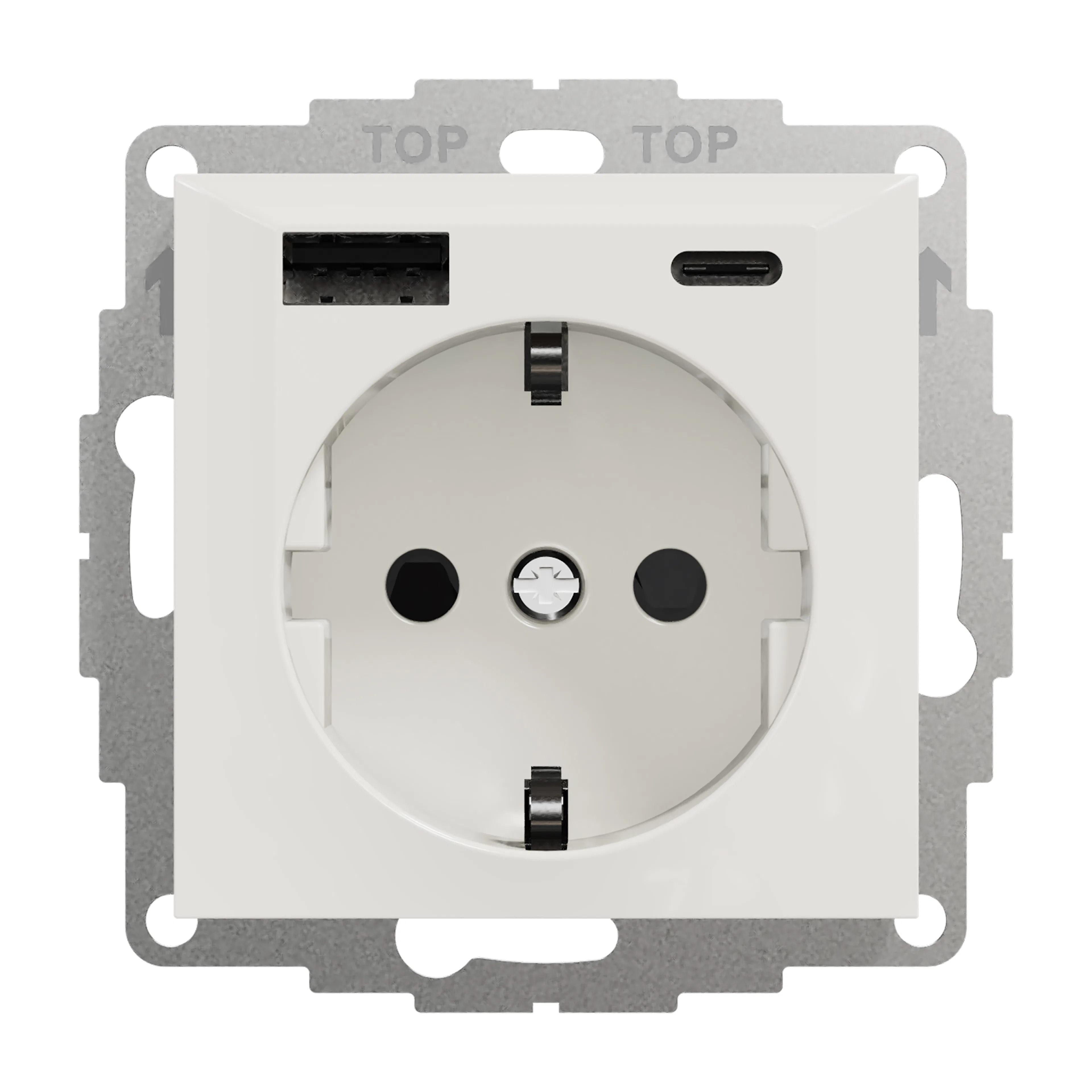 Ladeuttak Elko Plus USB A+C 3A Schuco