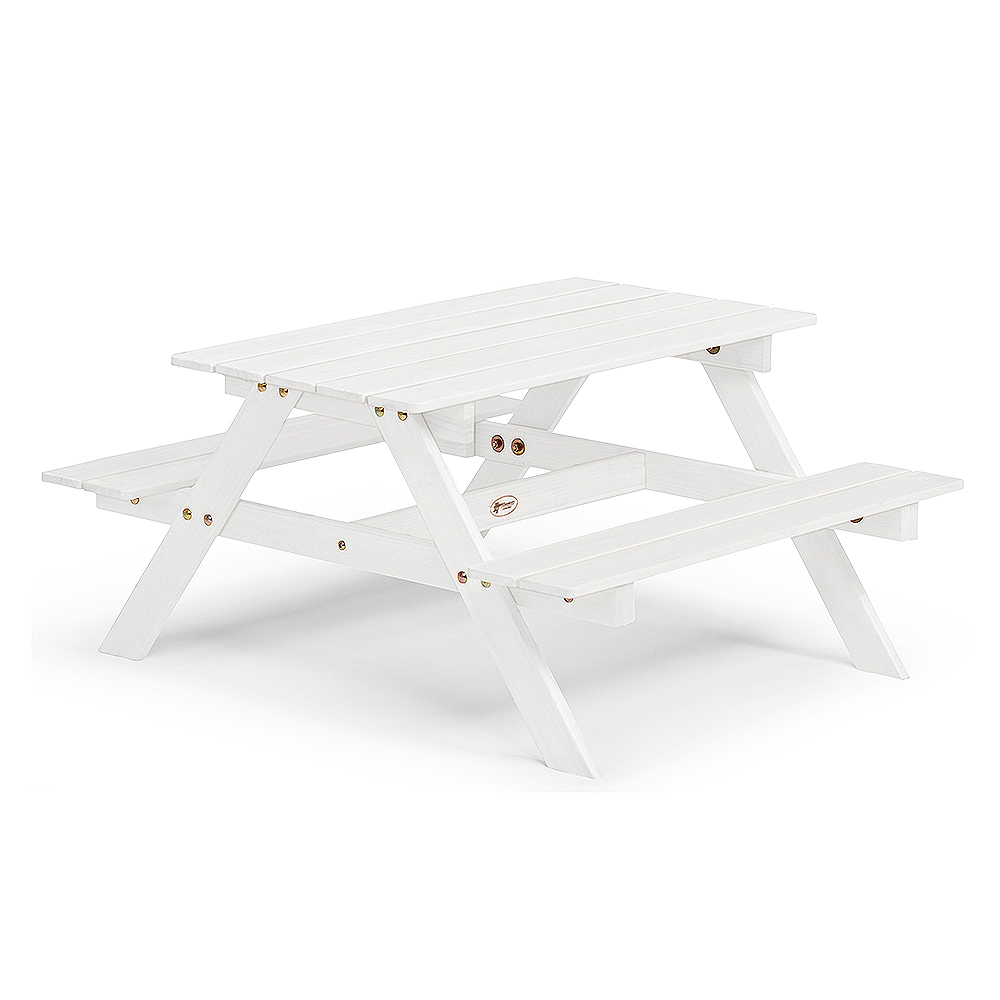 Barngrupp Picnic mini vitlaserad furu Hvit