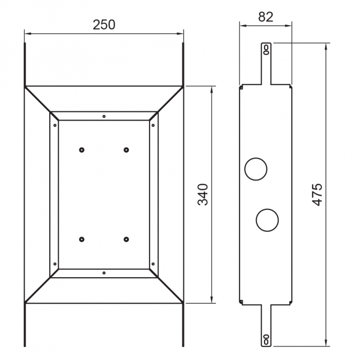 Takduschset Scandtap Steel Harmonized 2X för Inbyggnad