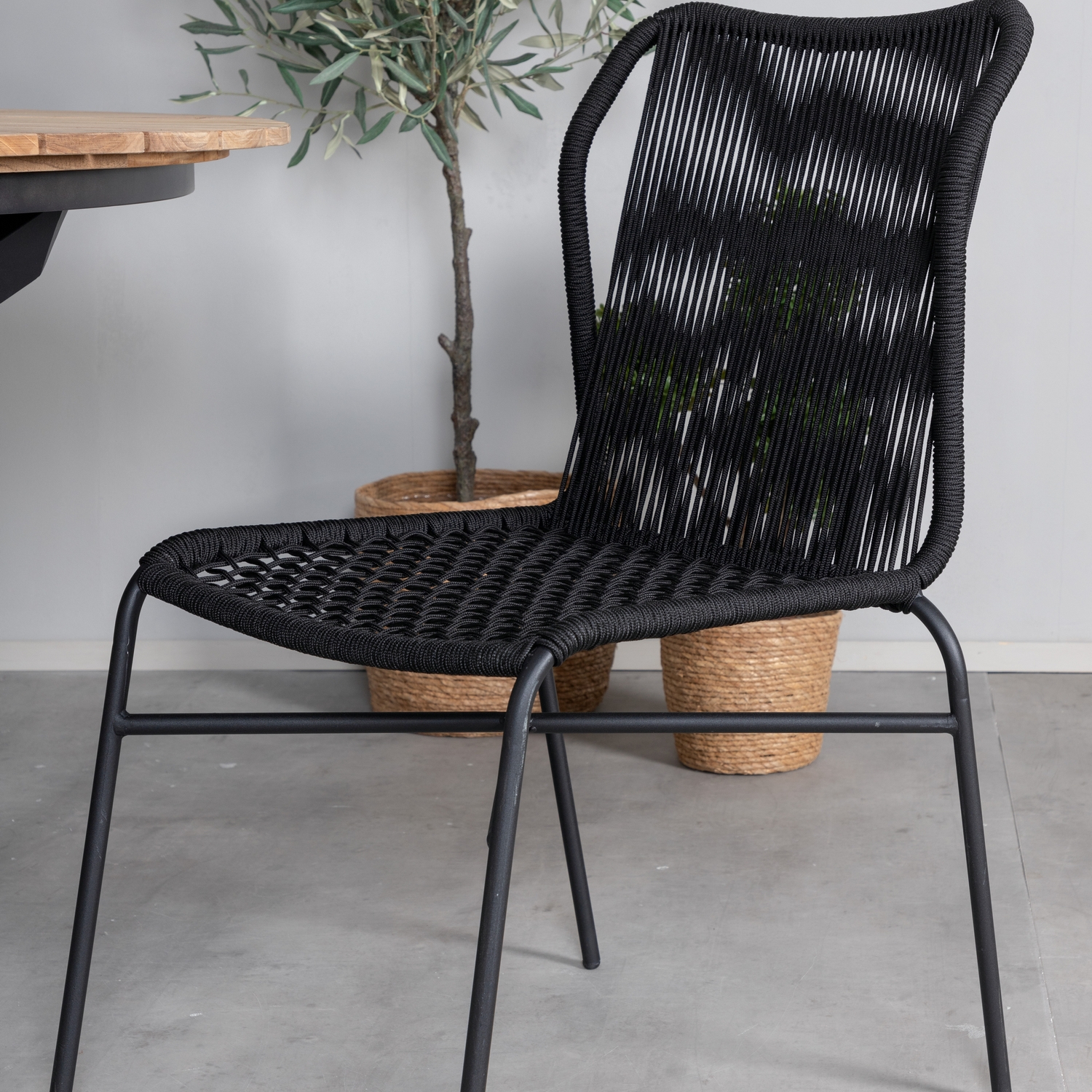Spisegruppe Venture Home Meya med 4 Jefferson Stablebare Spisestoler