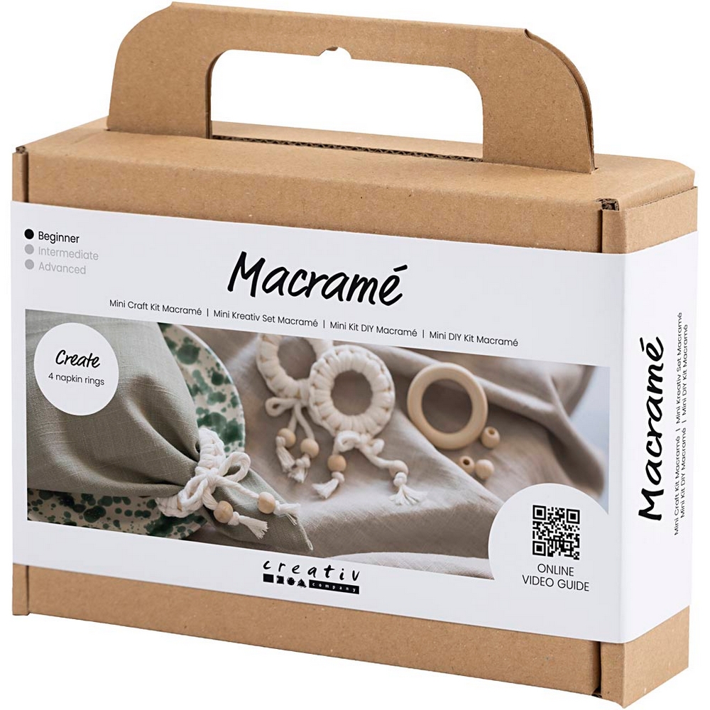 Hobbysett Creativ Company Mini DIY Kit Serviettring Makramé