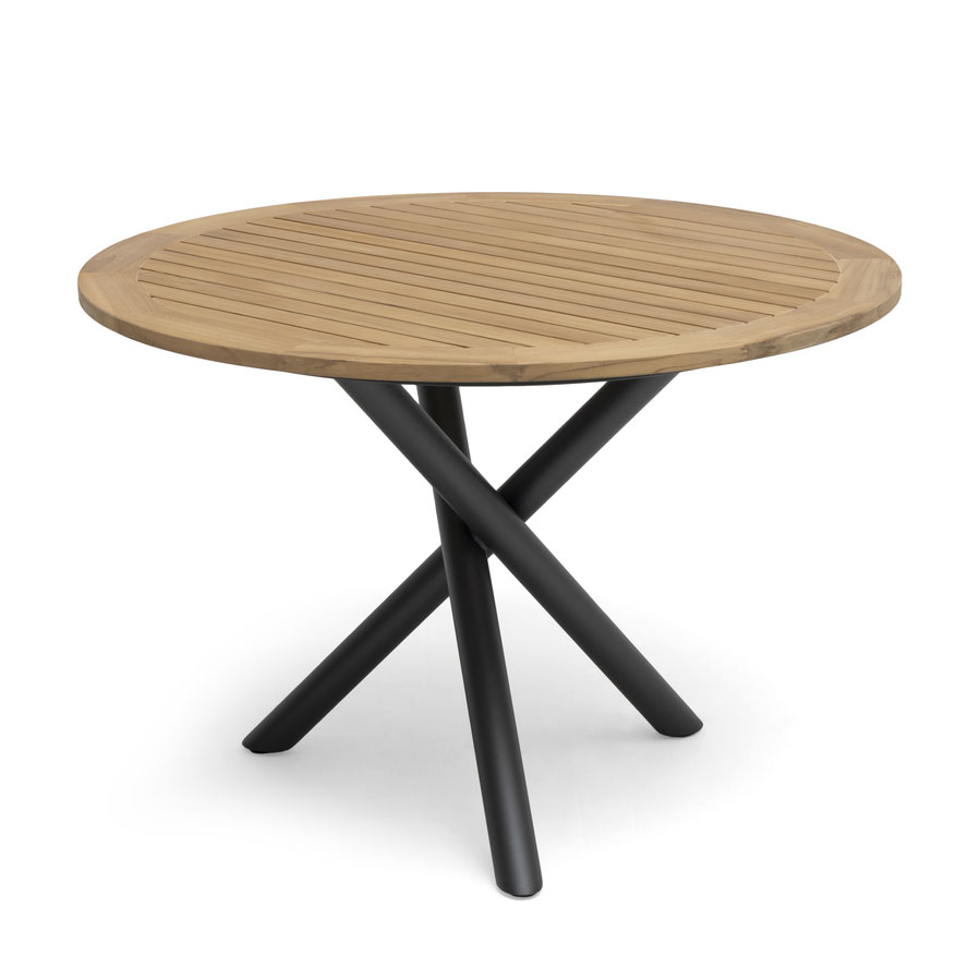 Spisegruppe Hillerstorp Ekeryd Ø110 cm med 4 stk Hagestoler