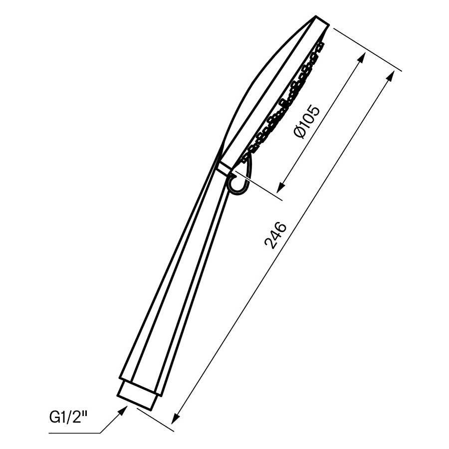 Hånddusj Tapwell Brio ZDOC 104 Krom
