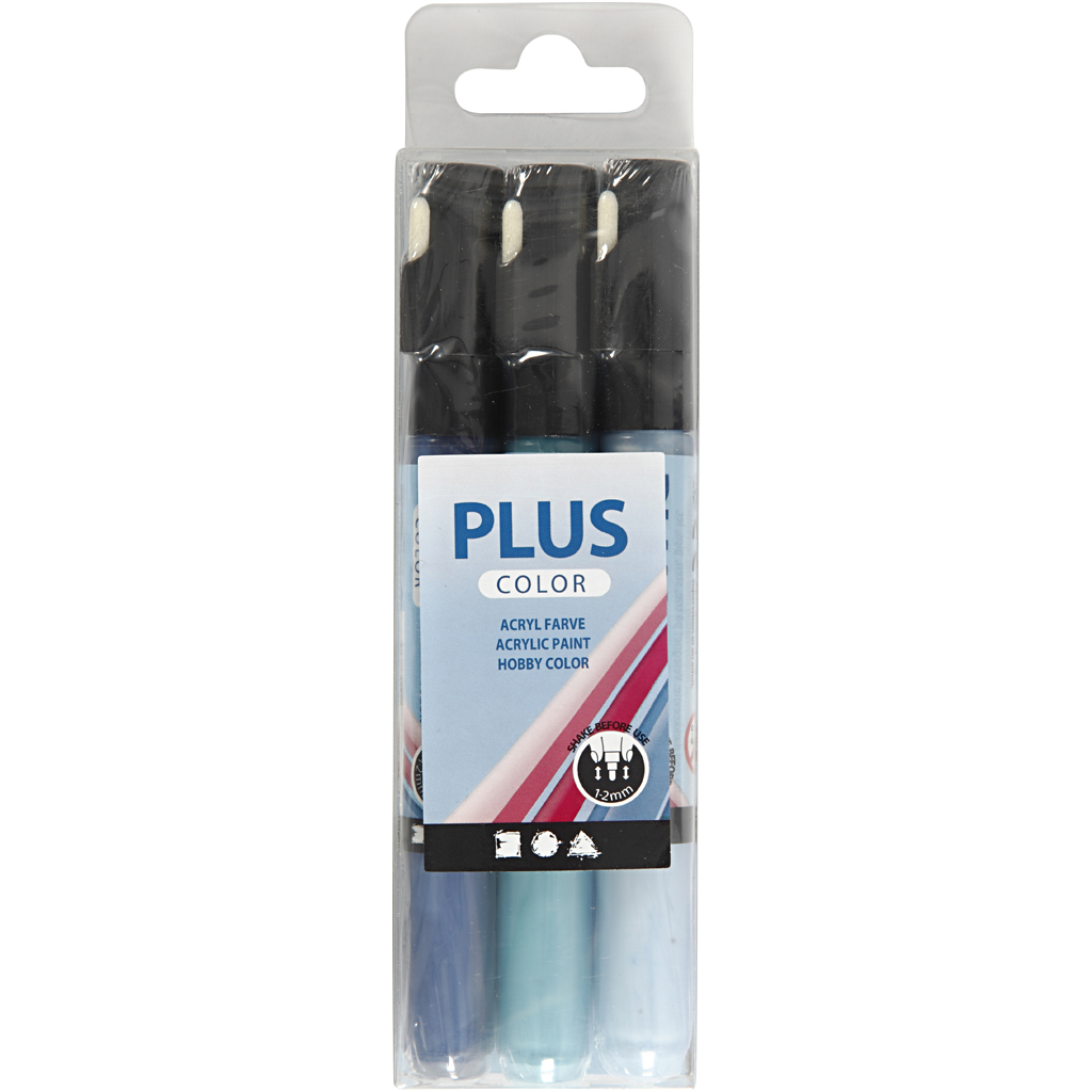 Tusj Creativ Company Plus Color 14,5 cm Ass Farger Strek 1-2 mm 3 Stk/1 Pk