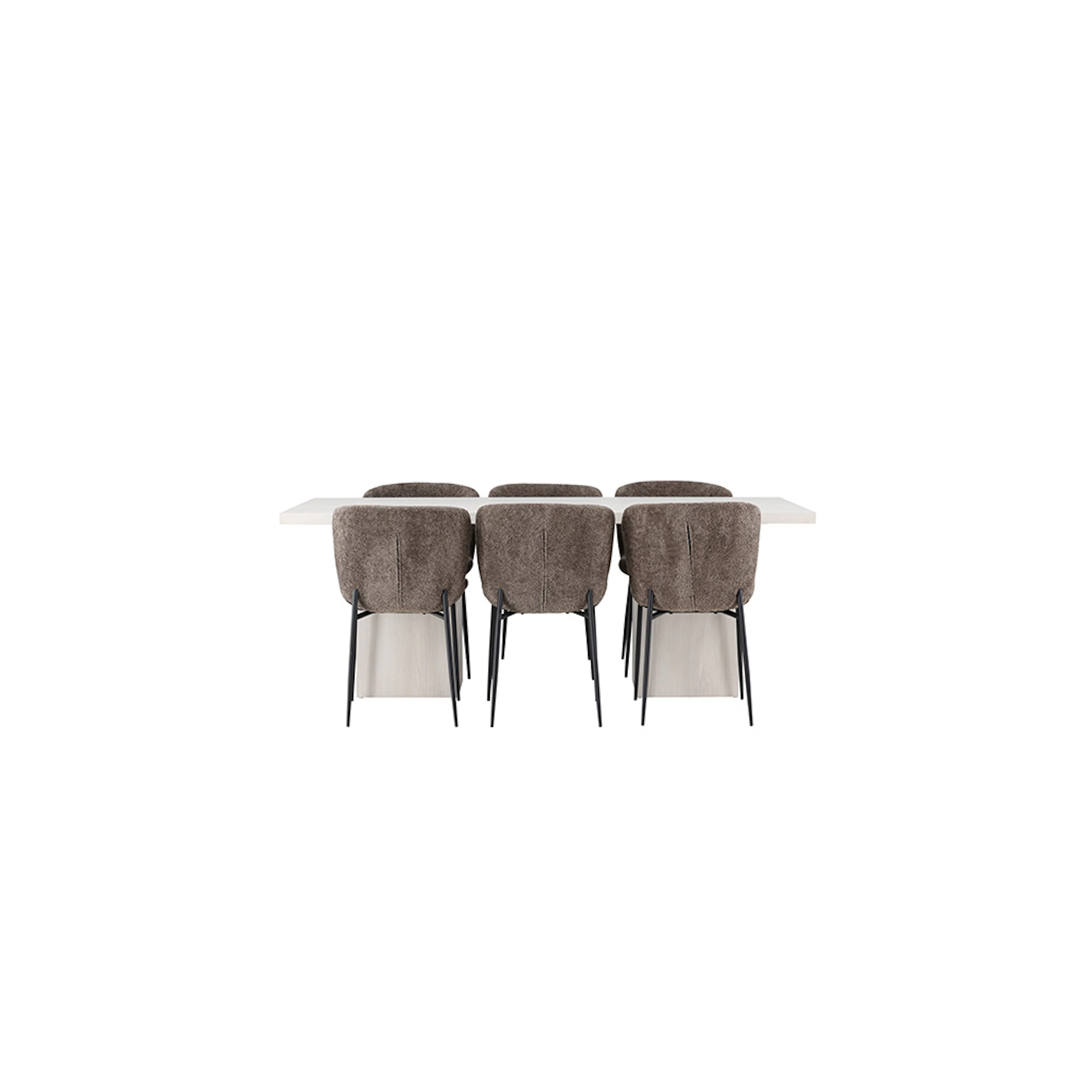 Spisegruppe Venture Home Olga med 6 stk Modesto Stoler