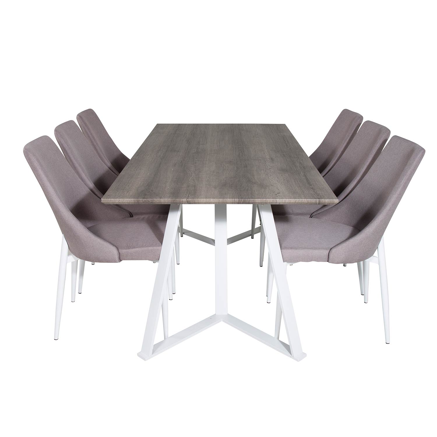 Spisegruppe Venture Home Madde med 6 Laura Stoler Polyester