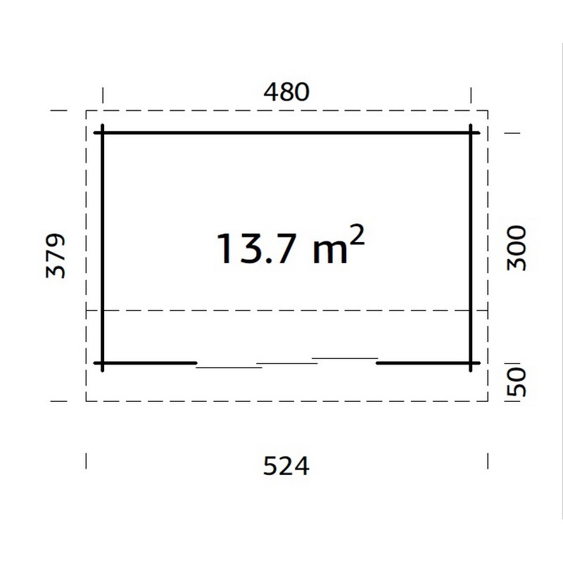 Hagestue Palmako Ines 13,7 m2