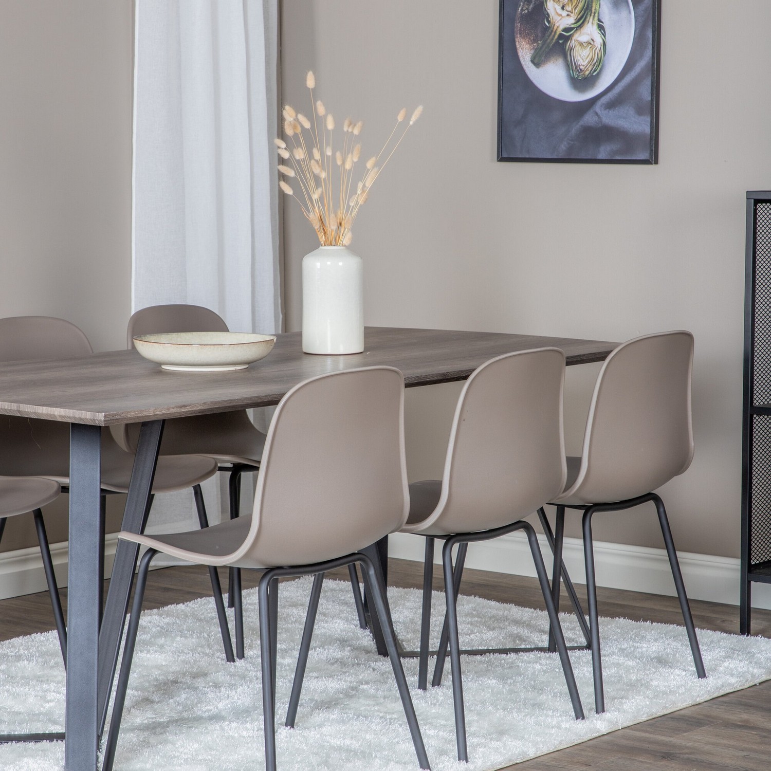 Spisegruppe Venture Home Madde med 6 Ardi Stoler