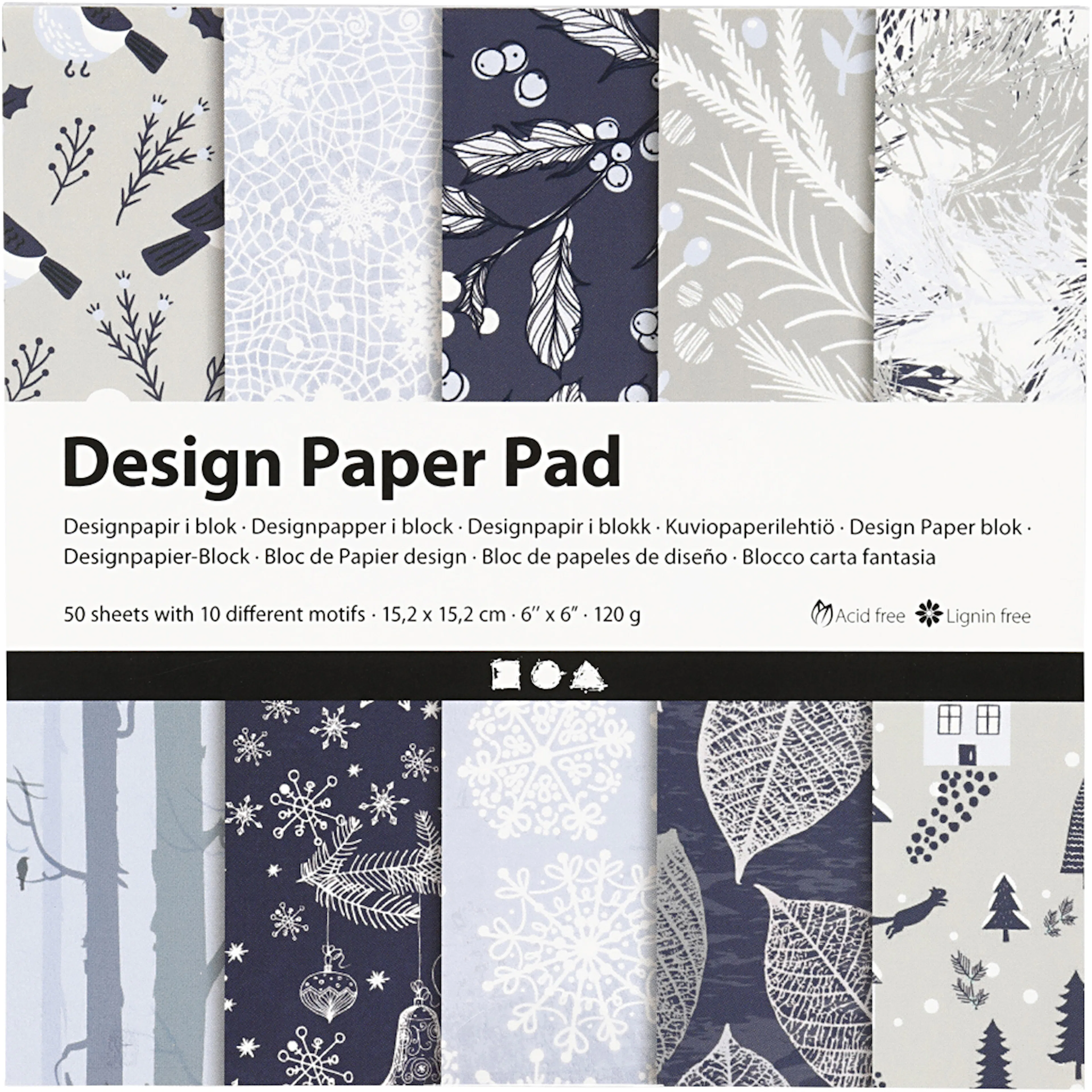 Designpapir Creativ Company 50 Ark/1 Pk