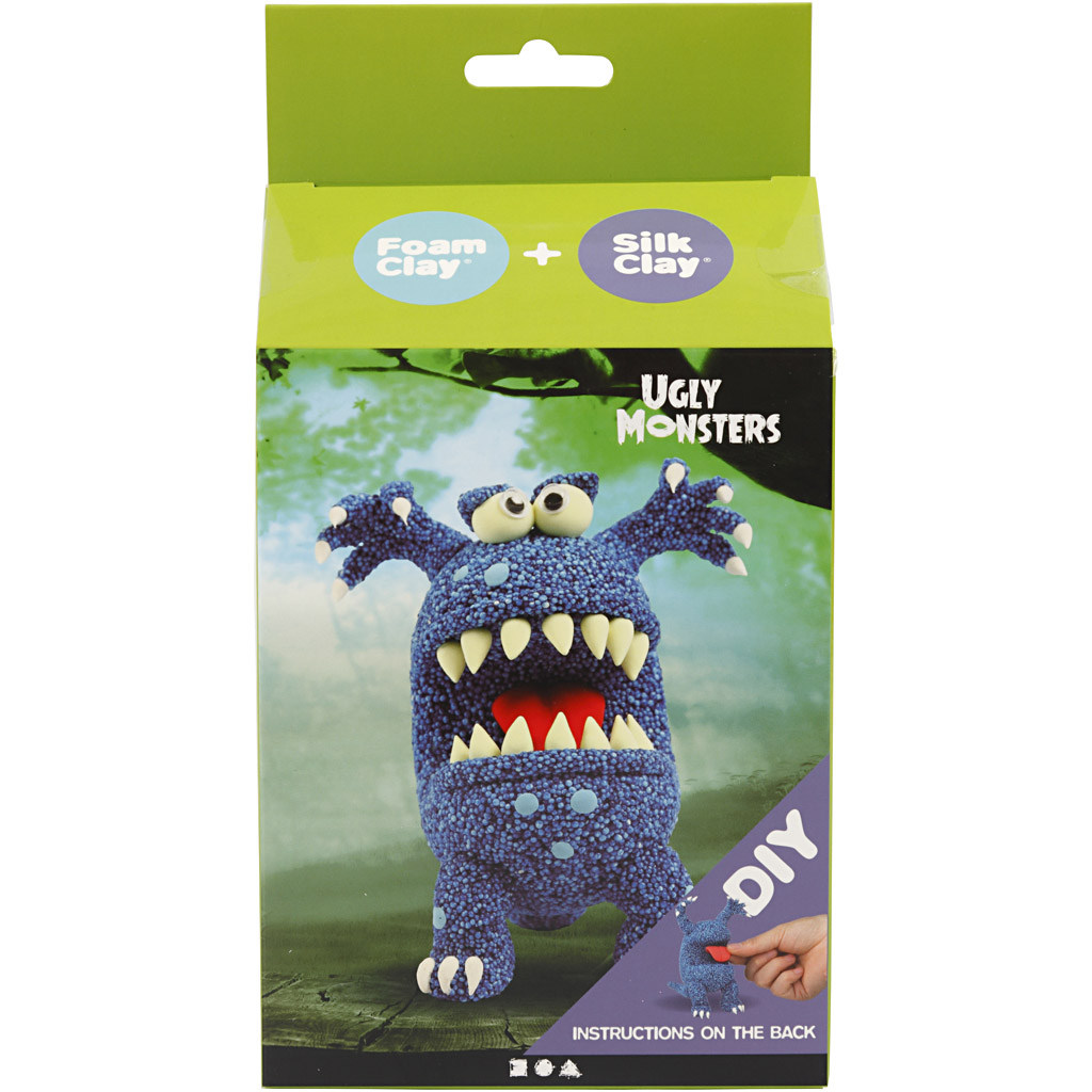 Startsett Creativ Company Funny Friends Monster Blå