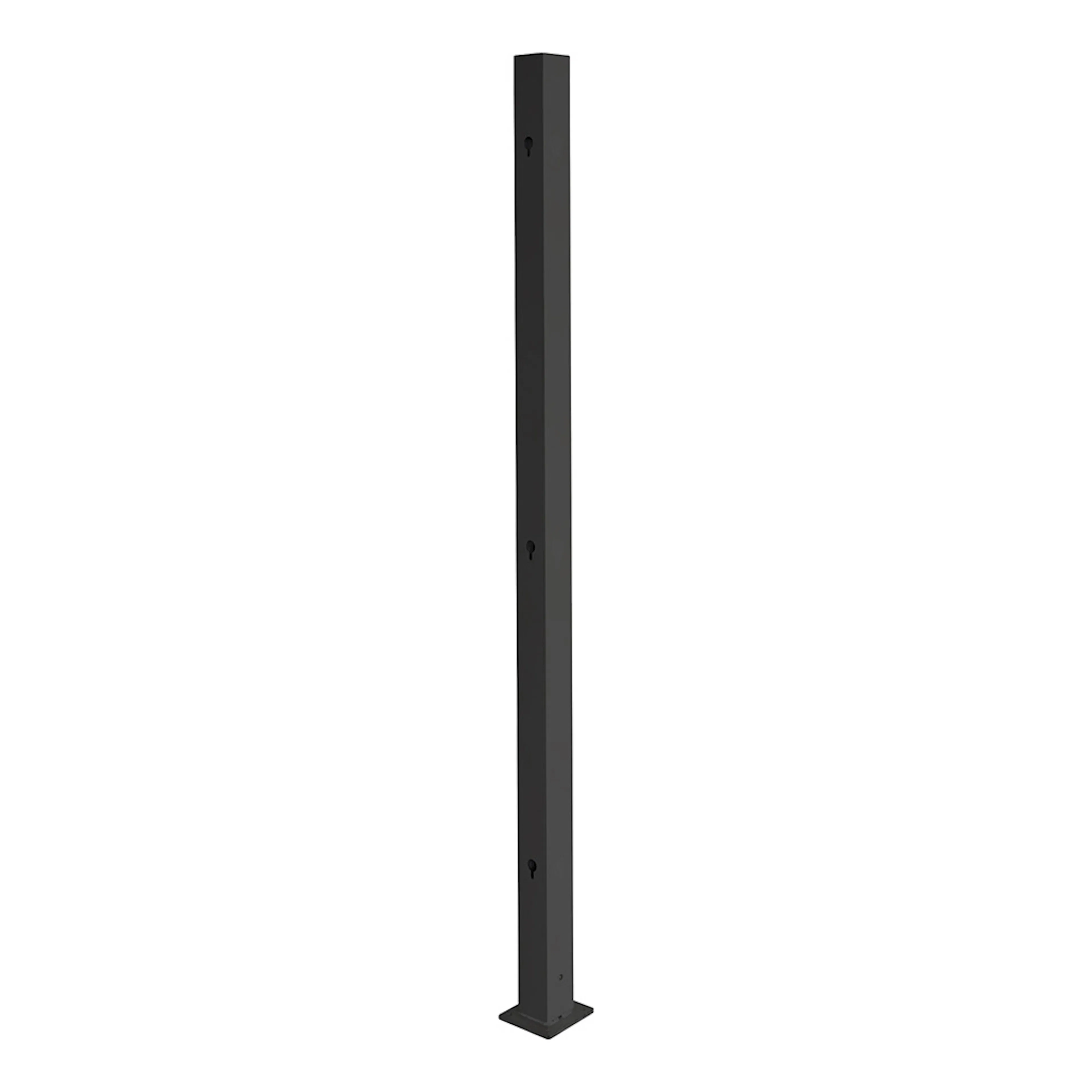 Aluminiumstolpe Skotte Garden Rand Sort