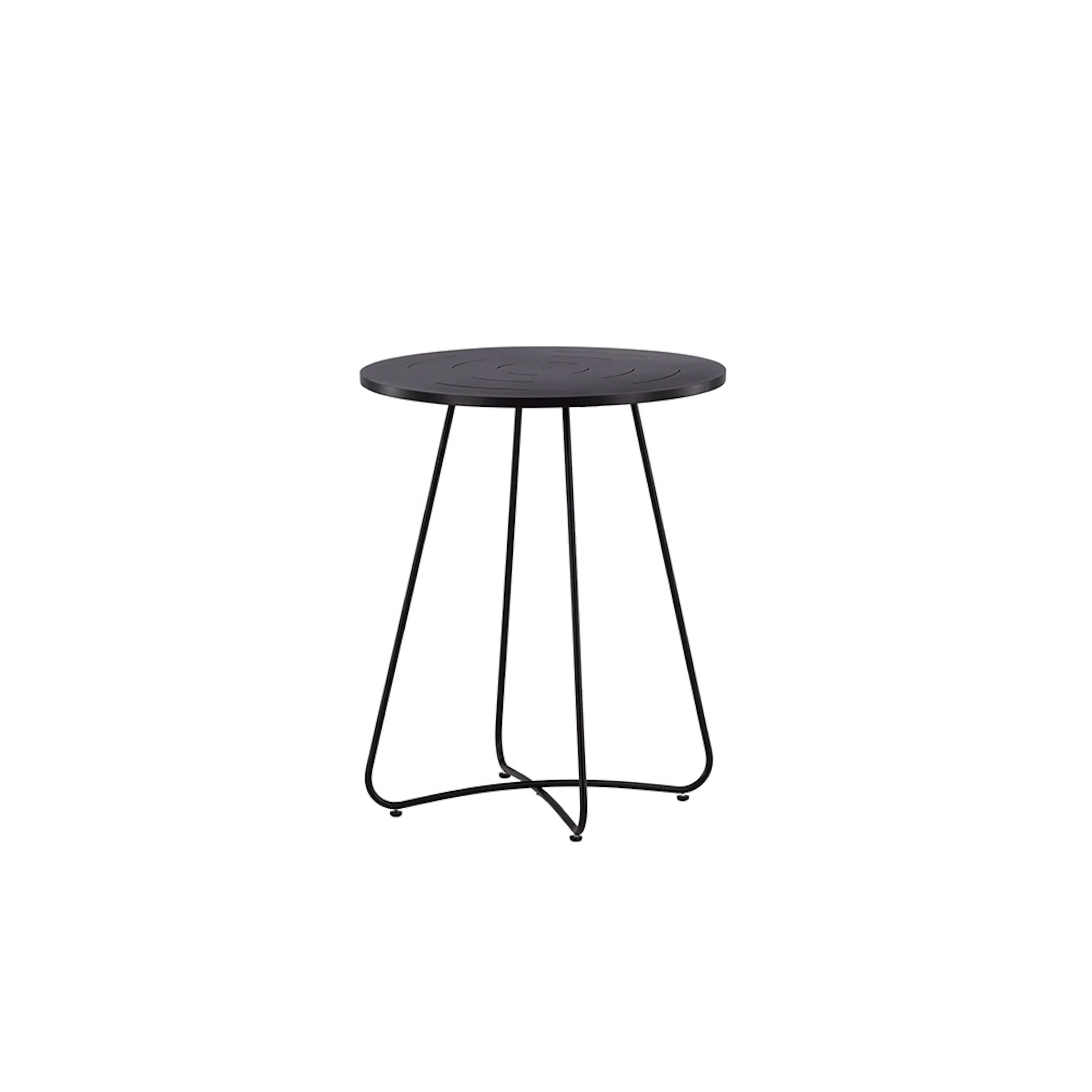 Bacong Cafetable Steel - Black / Round ø60**74 Sort