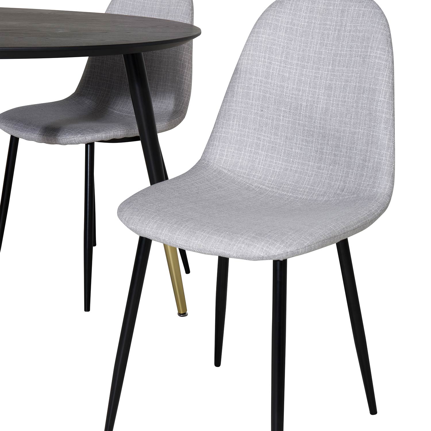 Spisegruppe Venture Home Dipp Ø115 cm med 4 Polar Stoler