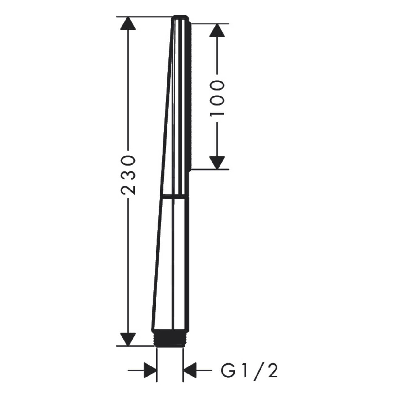 Handdusch Hansgrohe Rainfinity Pinn 100 1jet