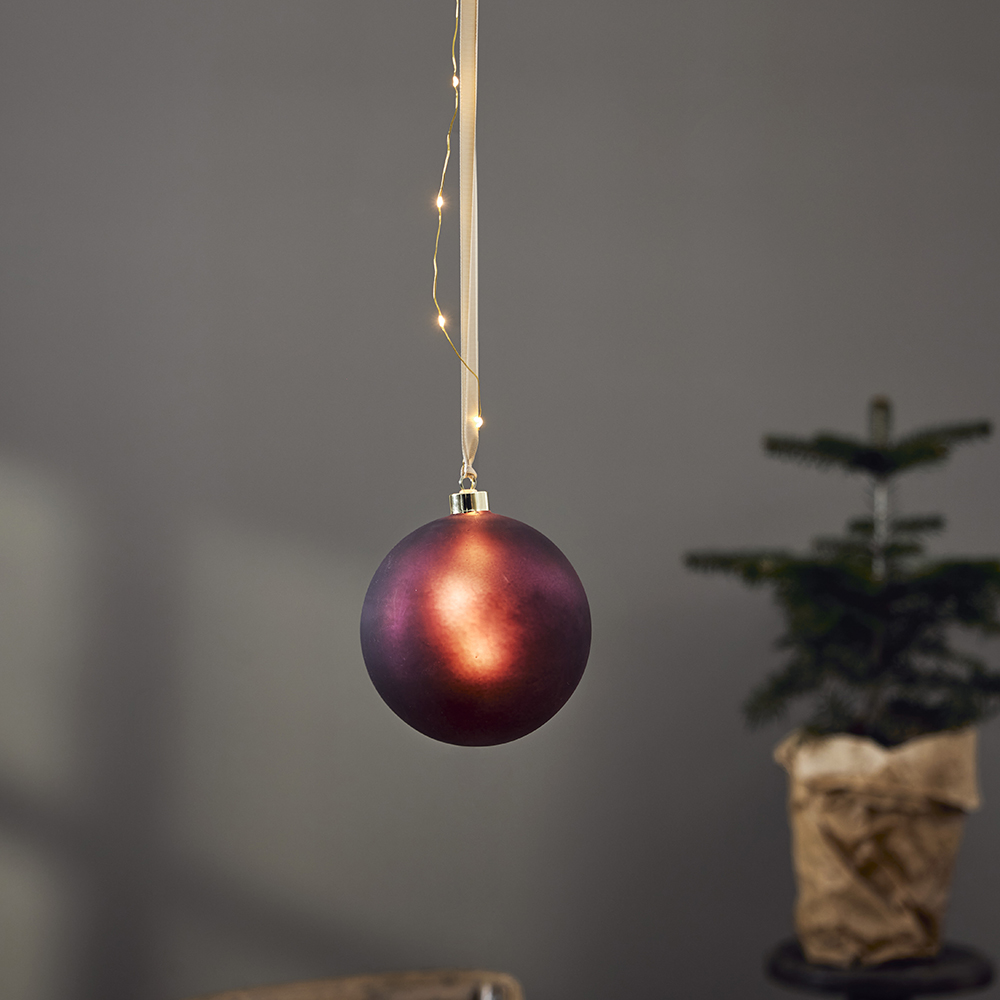 Glasskule Star Trading Bliss Rød