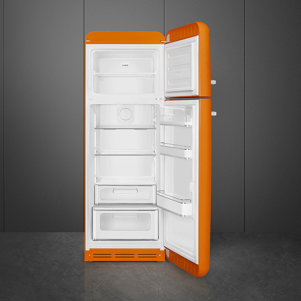Kombiskap Kjøleskap/Fryser Smeg FAB30ROR6 Orange 50's Style