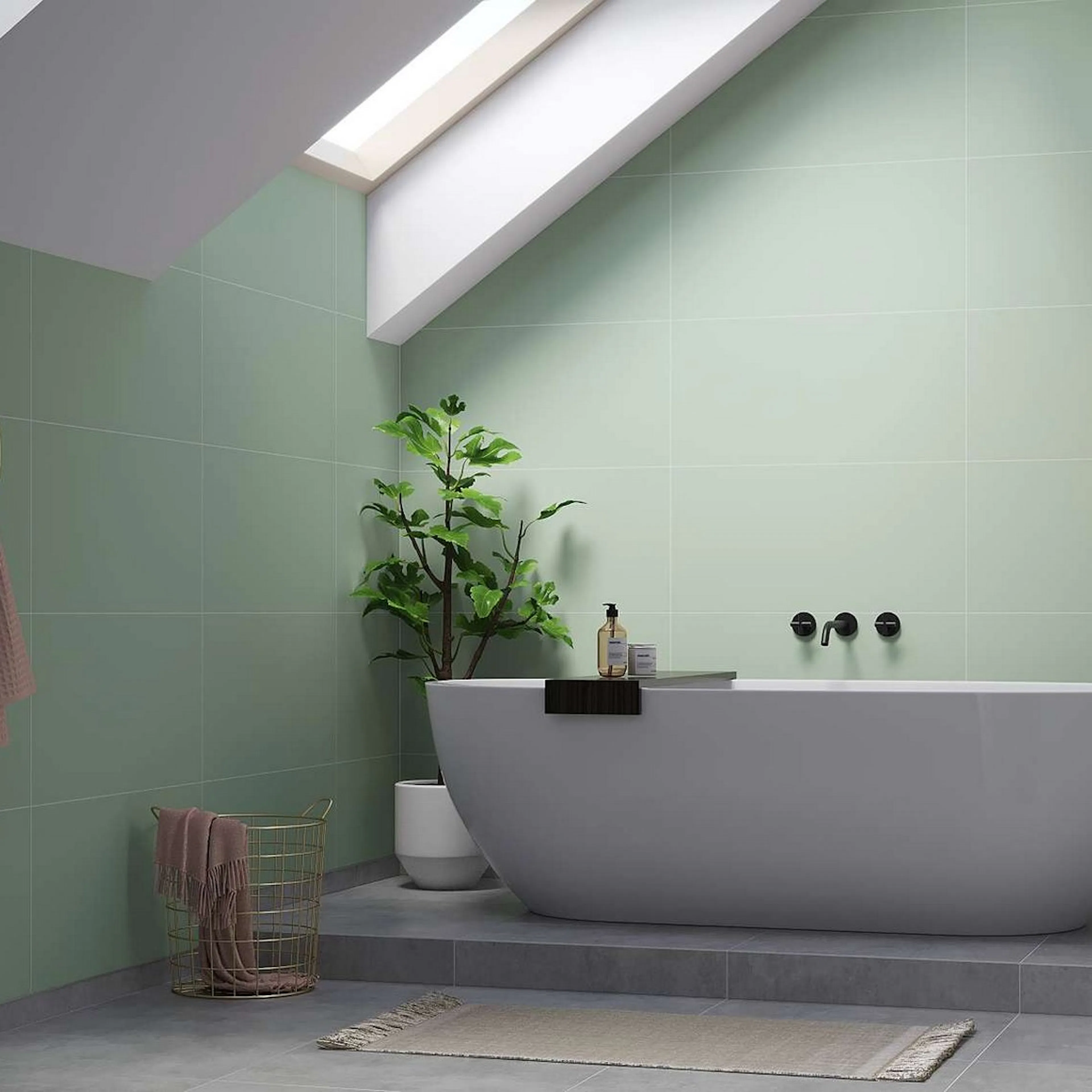 3085-M6030 EM Light Green Lengde: 2400 mm