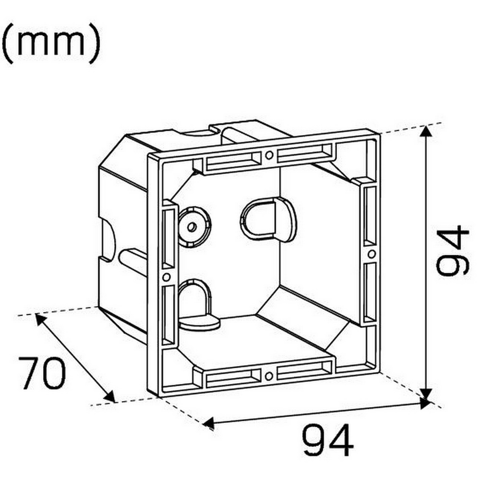 Veggarmatur Hide-a-lite Indicate Multi Antrasitt