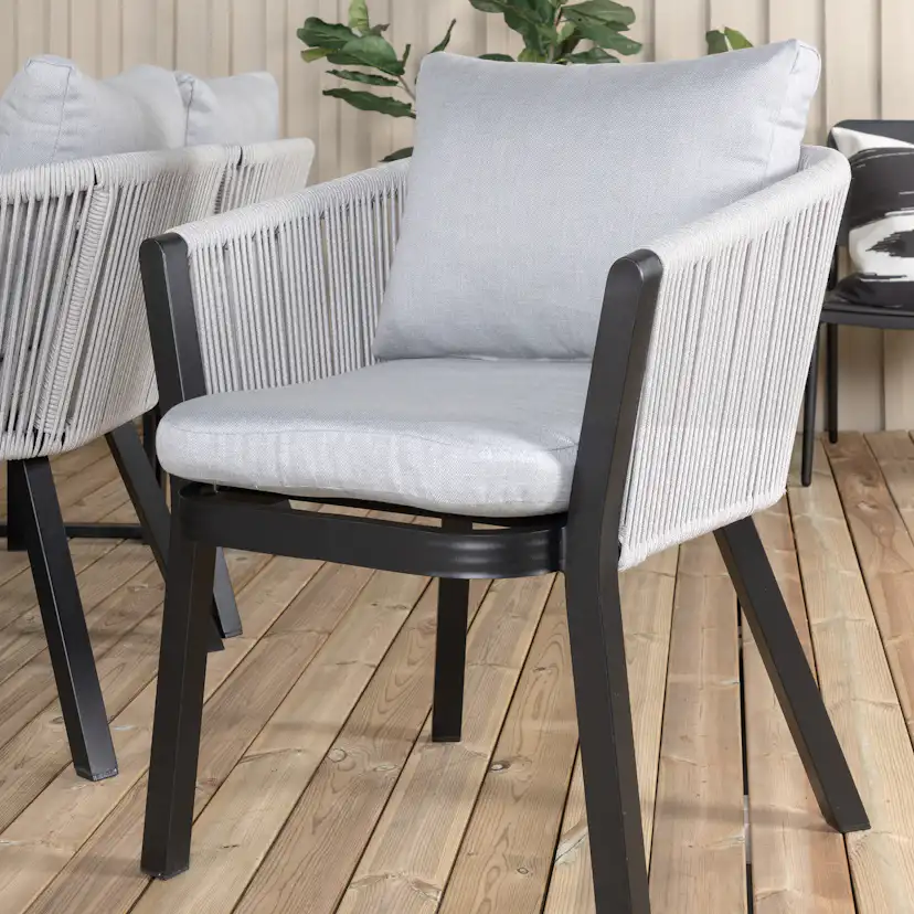 Spisegruppe Venture Home Texas med 6 Veny Stoler