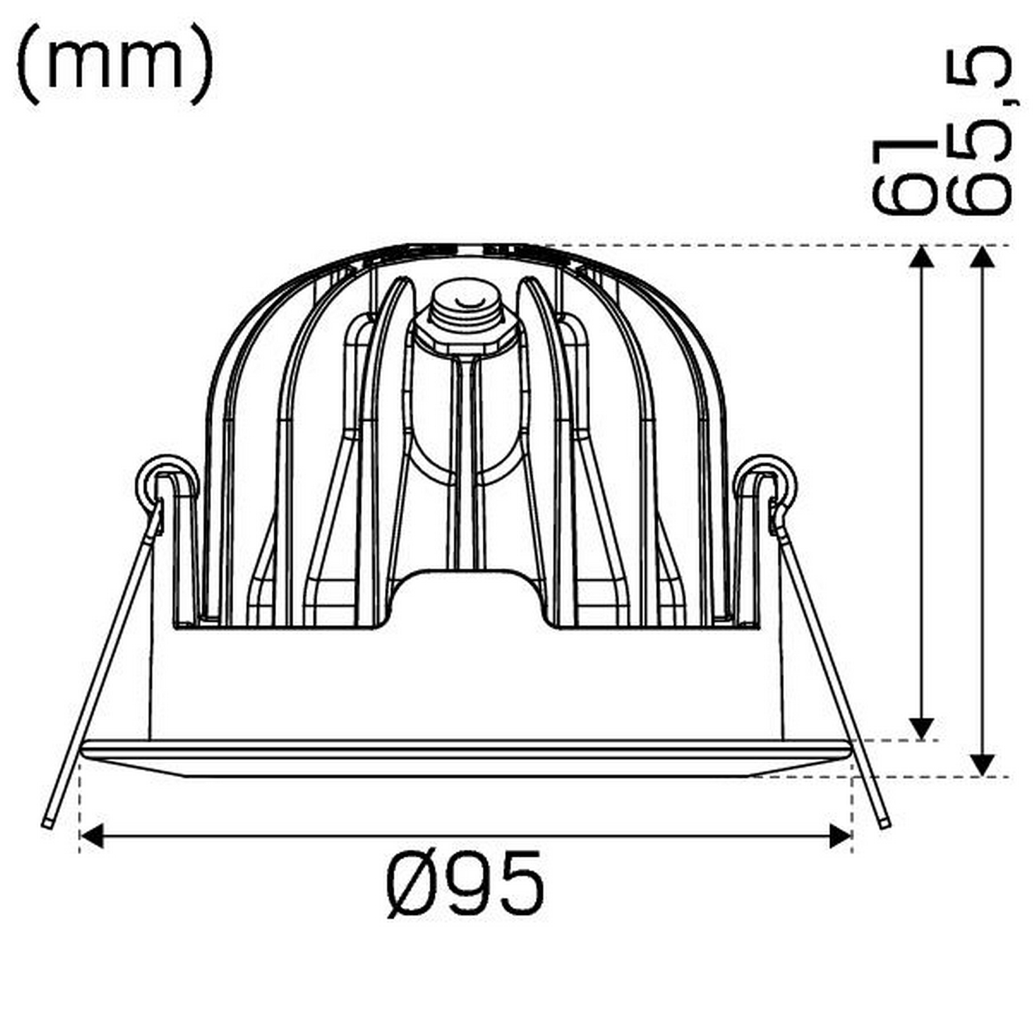 Downlight Hide-a-lite Optic XL Vippbar DALI
