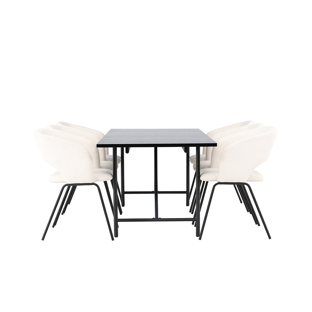Spisegruppe Venture Home Astrid med 6 Day Stoler