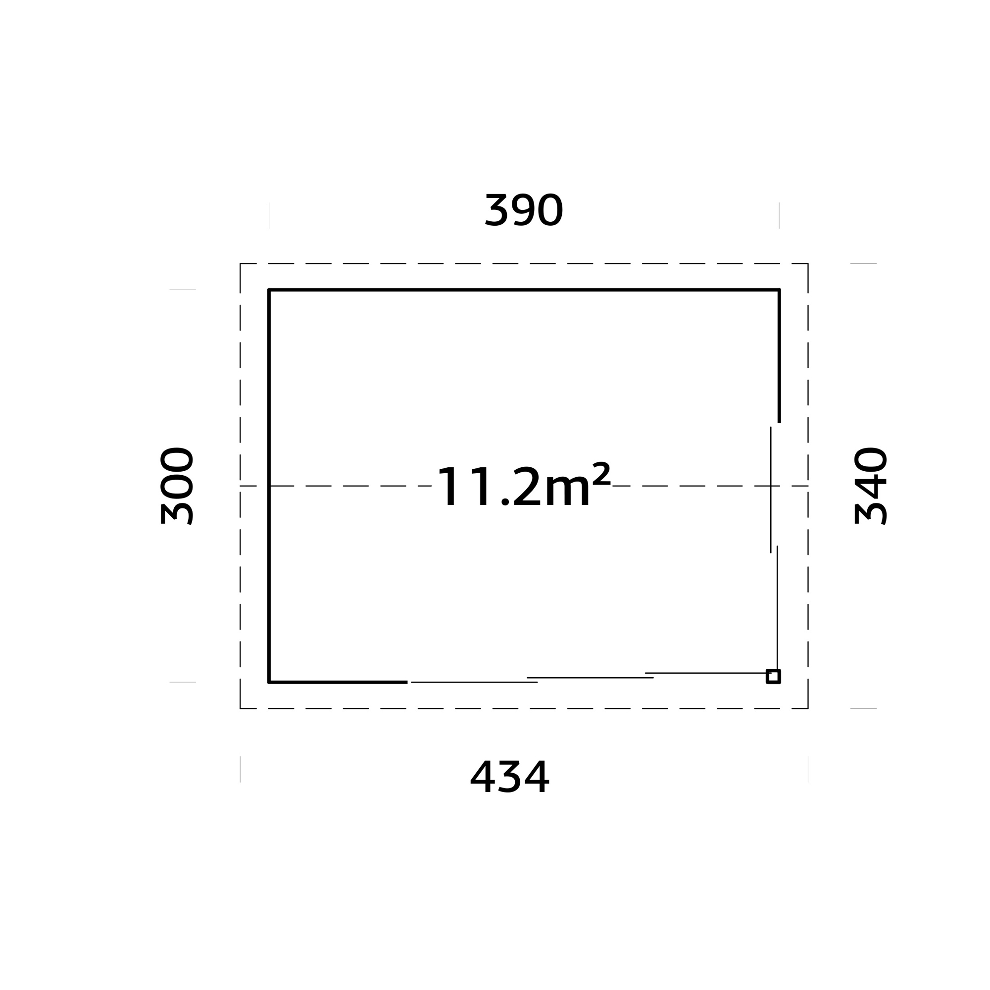 Hytte Palmako Amanda 11,7 m2
