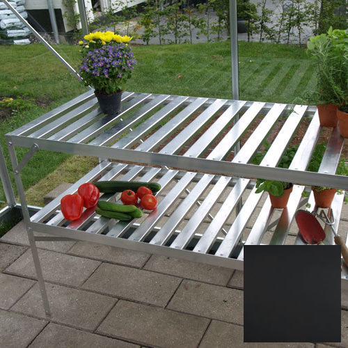 Aluminiumbord Vitavia med Hylle