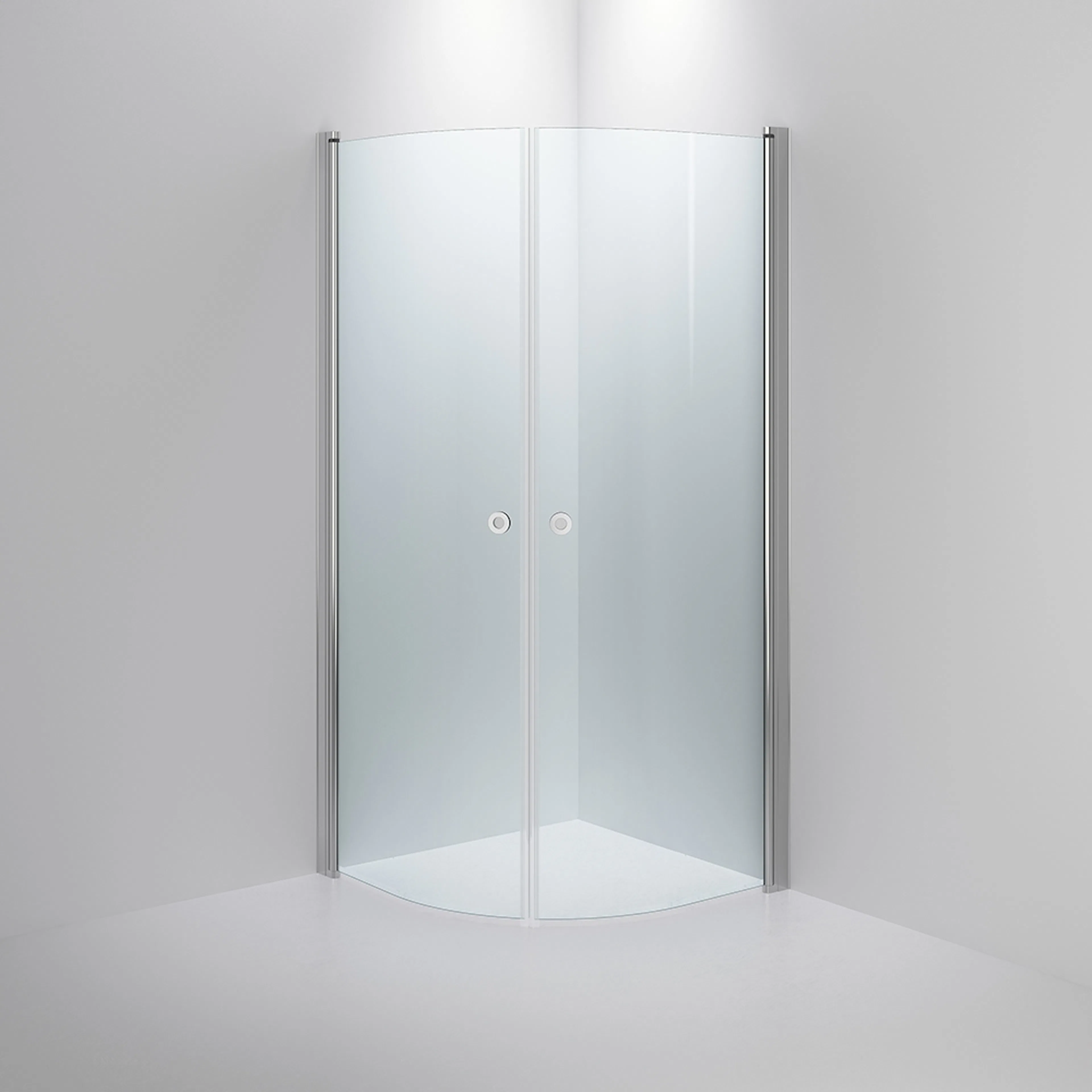 INR LINC Niagara Frostat glas Profil Matt 70x900 Grepp Cirke 700x900 mm, Frostat Glas, Matt Aluminium