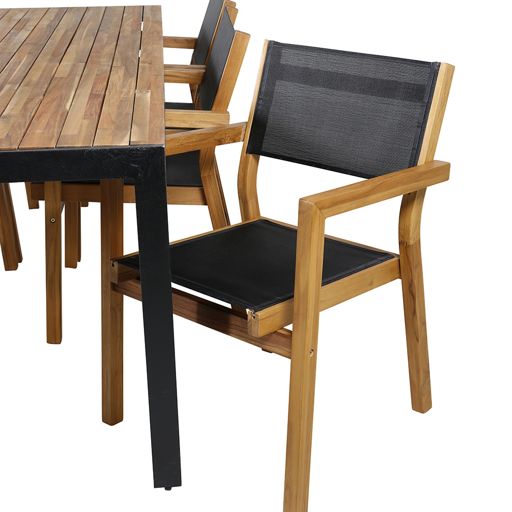 Spisegruppe Venture Home Bois med 6 Velle Stoler