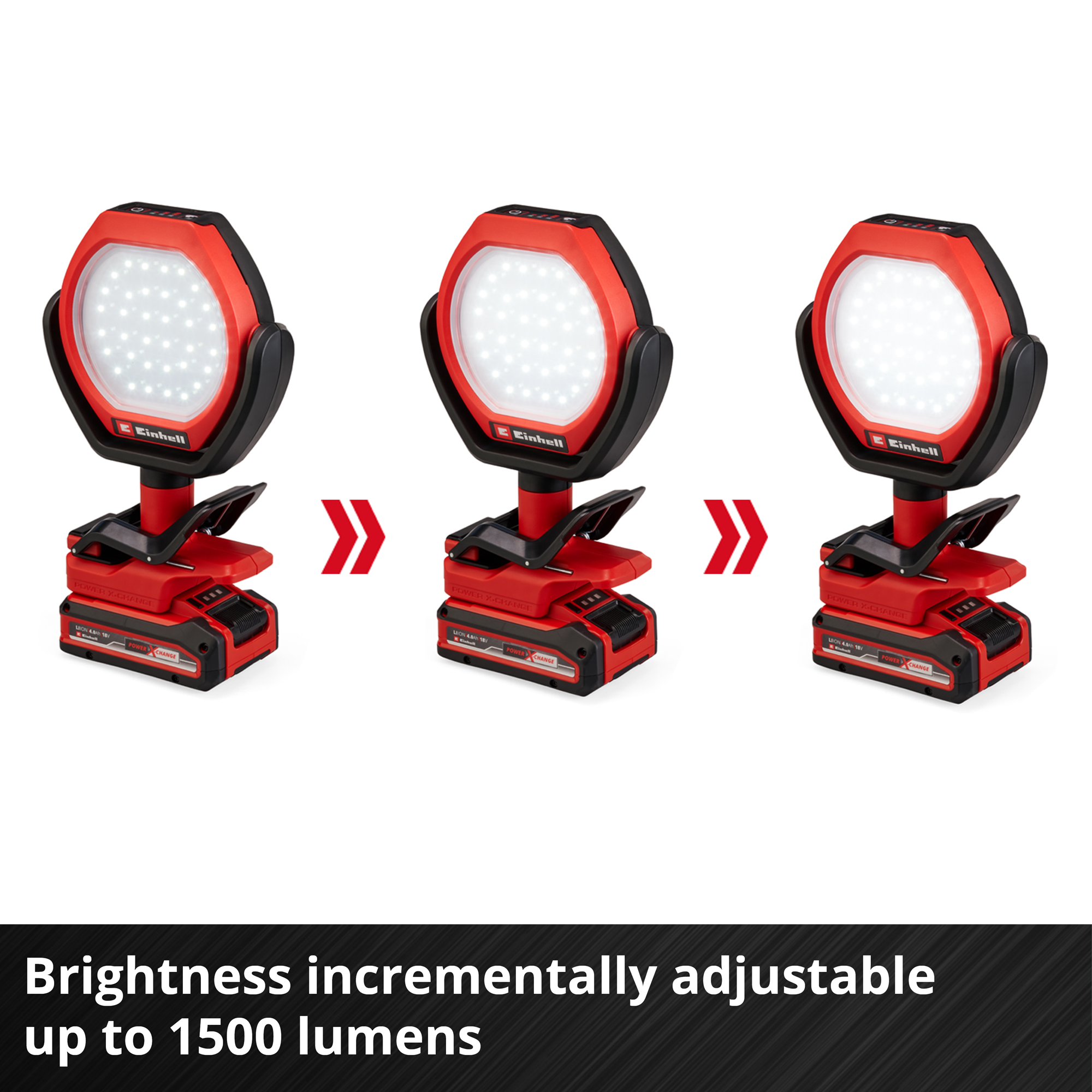 Utendørslampe Einhell GC-OL 18/1500 Li-Solo Ledningsfri uten Batteri