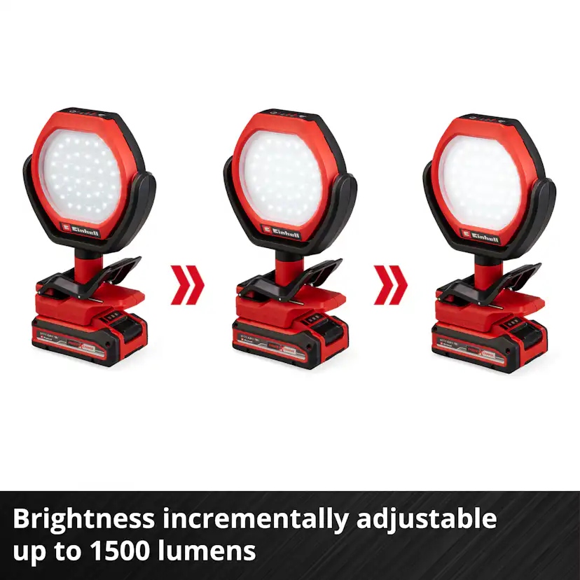 Utendørslampe Einhell GC-OL 18/1500 Li-Solo Ledningsfri uten Batteri