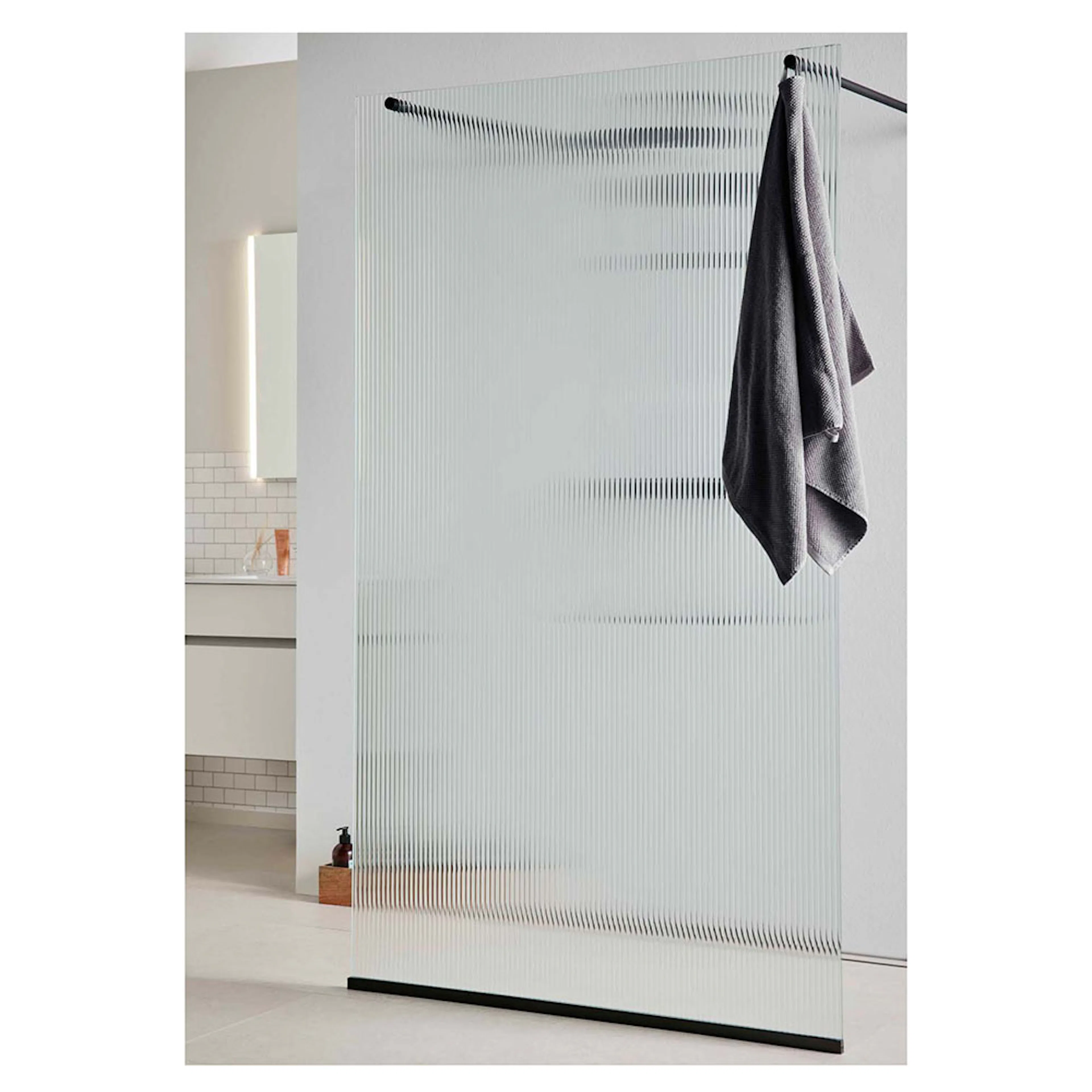 Dusjvegg Noro Frost 115 Riflet Glass